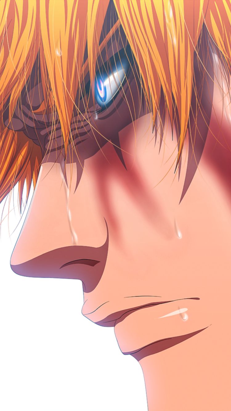 anime, bleach, orange hair, blue eyes, angry, ichigo kurosaki