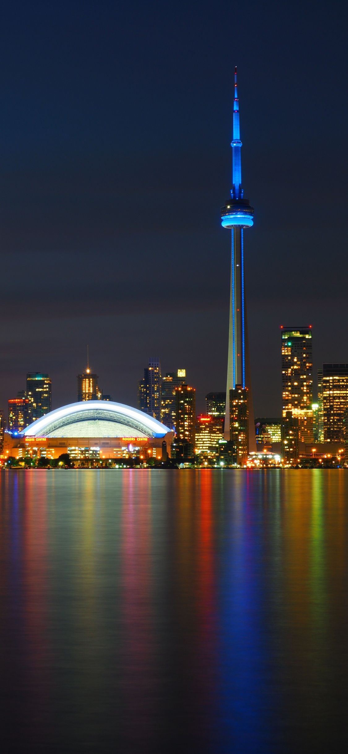 Baixar papel de parede para celular de Cidades, Noite, Cidade, Arranha Céu, Prédio, Canadá, Construção, Toronto, Feito Pelo Homem gratuito.