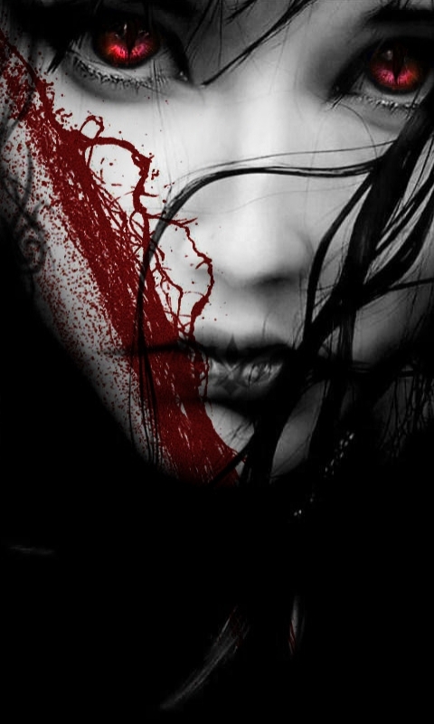 Download mobile wallpaper Blood, Dark for free.