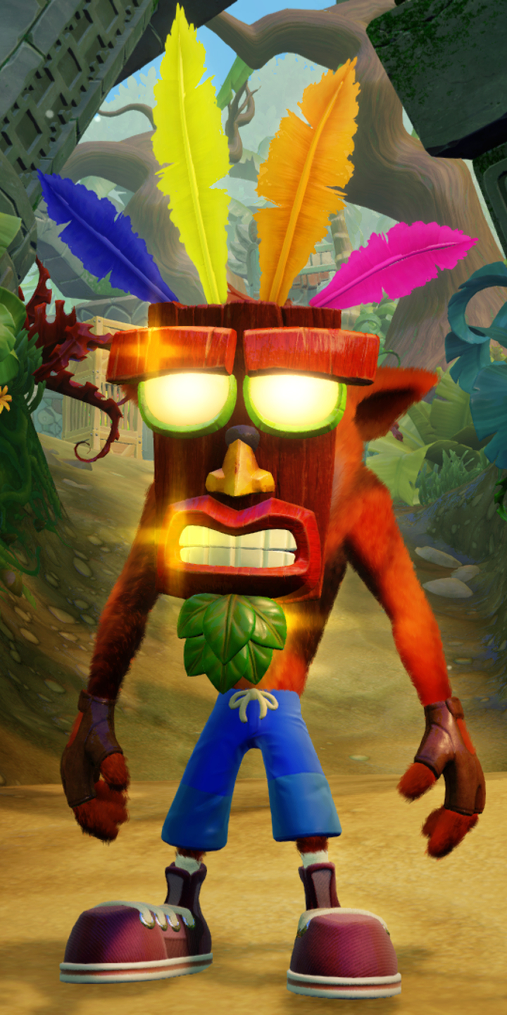 Baixar papel de parede para celular de Videogame, Aku Aku (Crash Bandicoot), Crash Bandicoot, Crash Bandicoot (Personagem), Crash Bandicoot N Sane Trilogy gratuito.