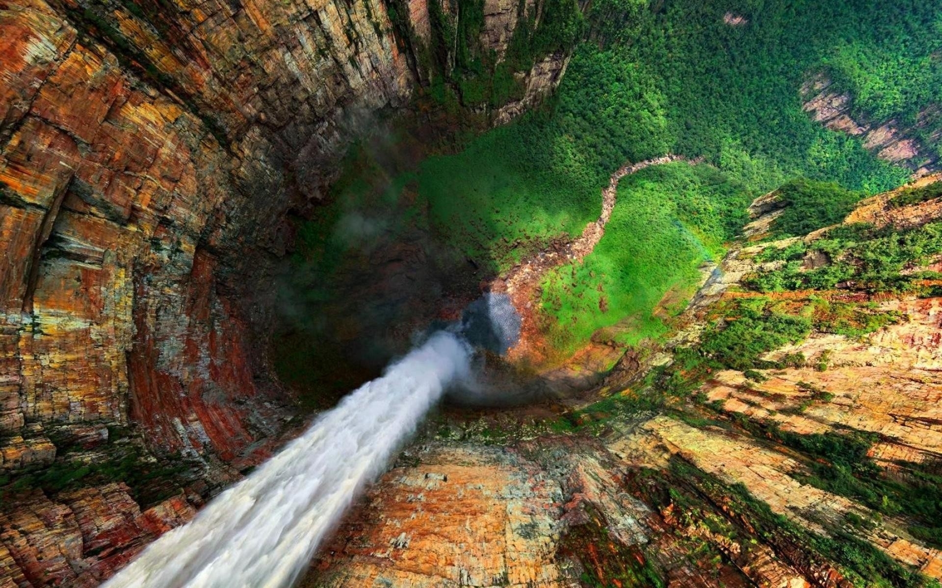 Скачать обои бесплатно Земля/природа, Водопад Анхель картинка на рабочий стол ПК