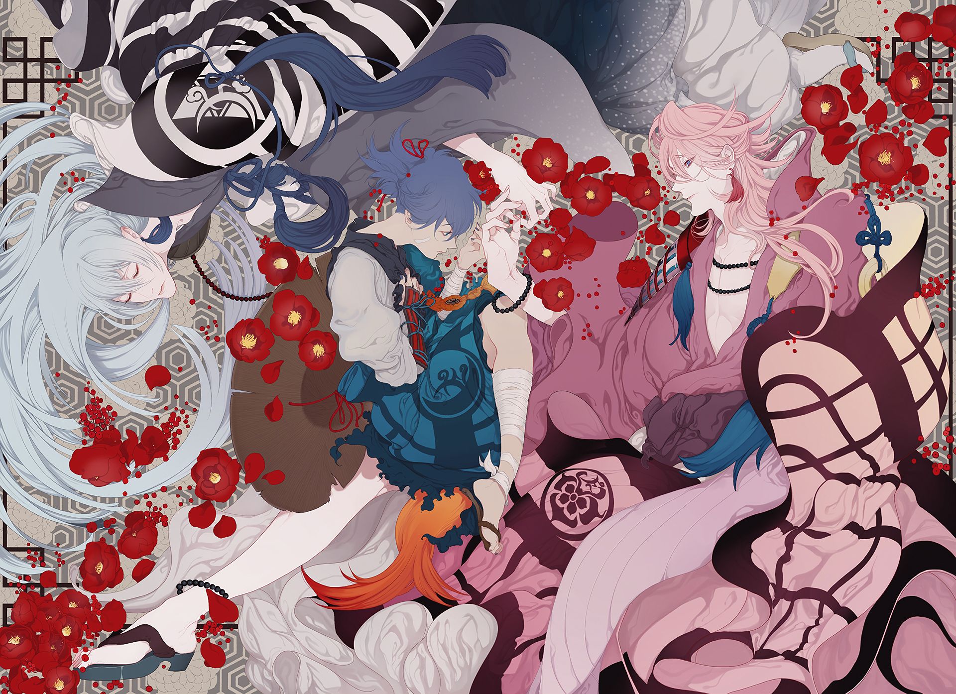 Free download wallpaper Anime, Touken Ranbu on your PC desktop