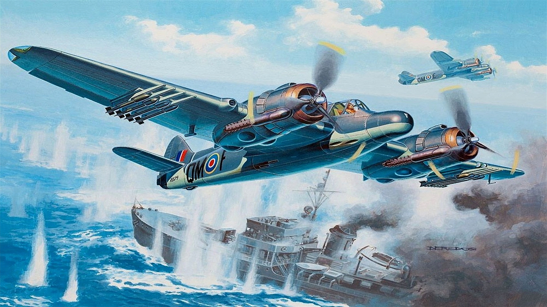 Laden Sie Bristol Beaufighter HD-Desktop-Hintergründe herunter