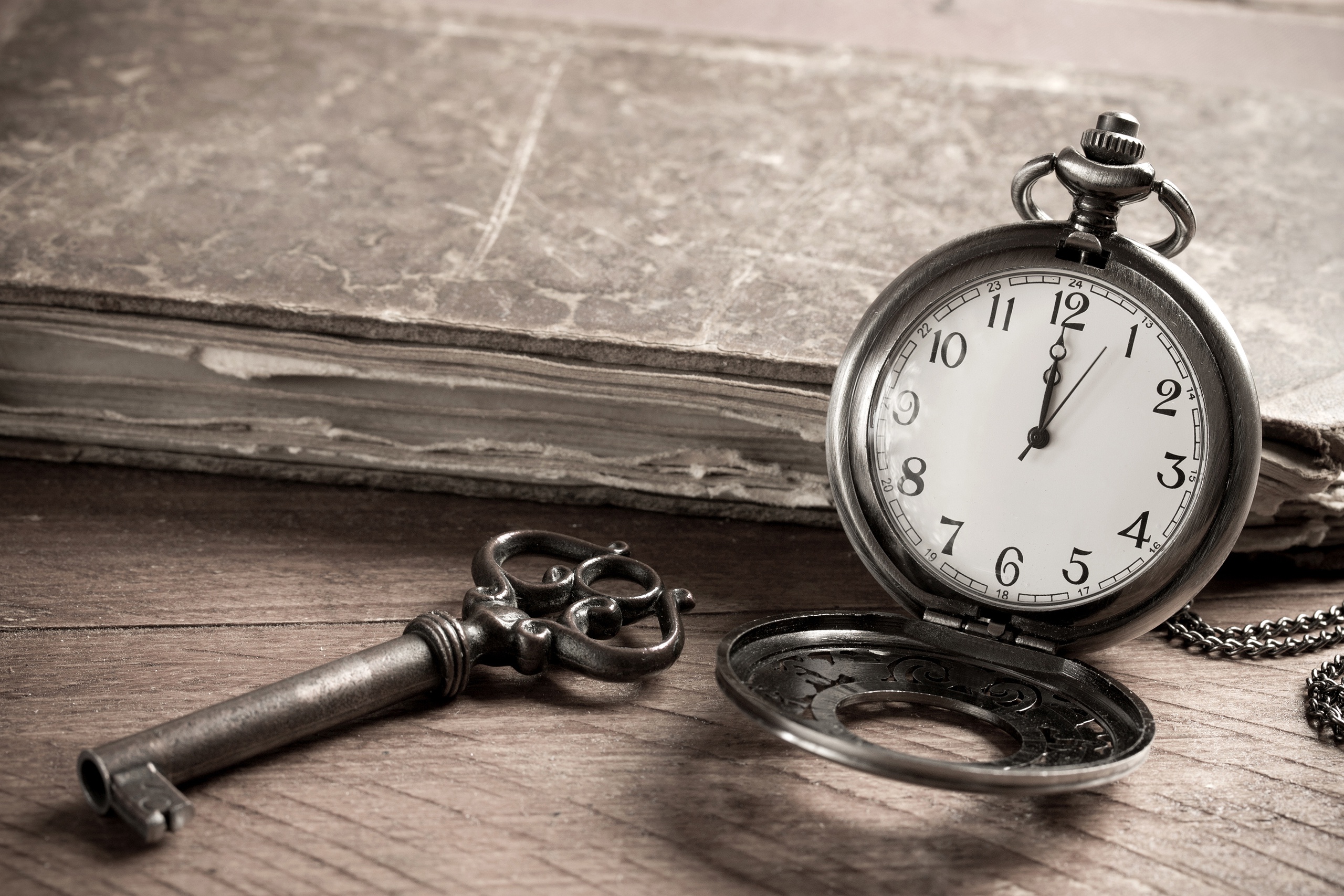 Free download wallpaper Still Life, Book, Key, Pocket Watch, Photography, Watch on your PC desktop