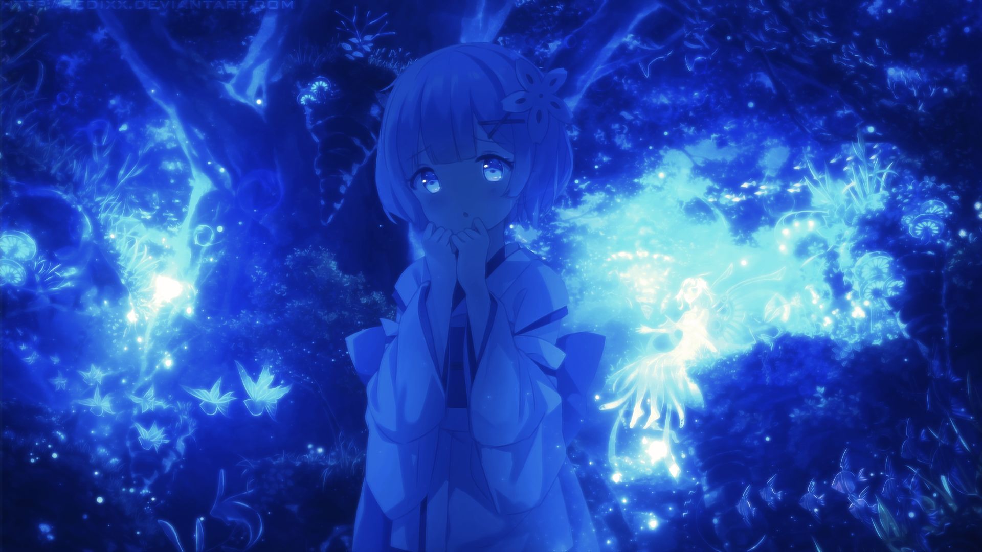 Laden Sie das Animes, Re:zero Das Leben In Einer Anderen Welt Beginnen, Rem (Re: Null)-Bild kostenlos auf Ihren PC-Desktop herunter