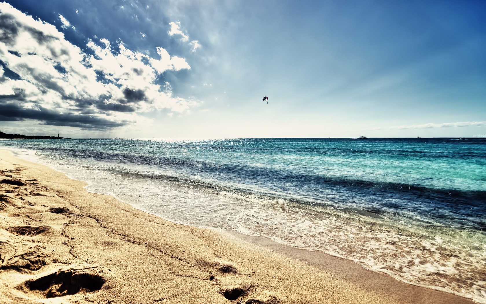 Free download wallpaper Landscape, Sky, Sea, Clouds, Beach on your PC desktop