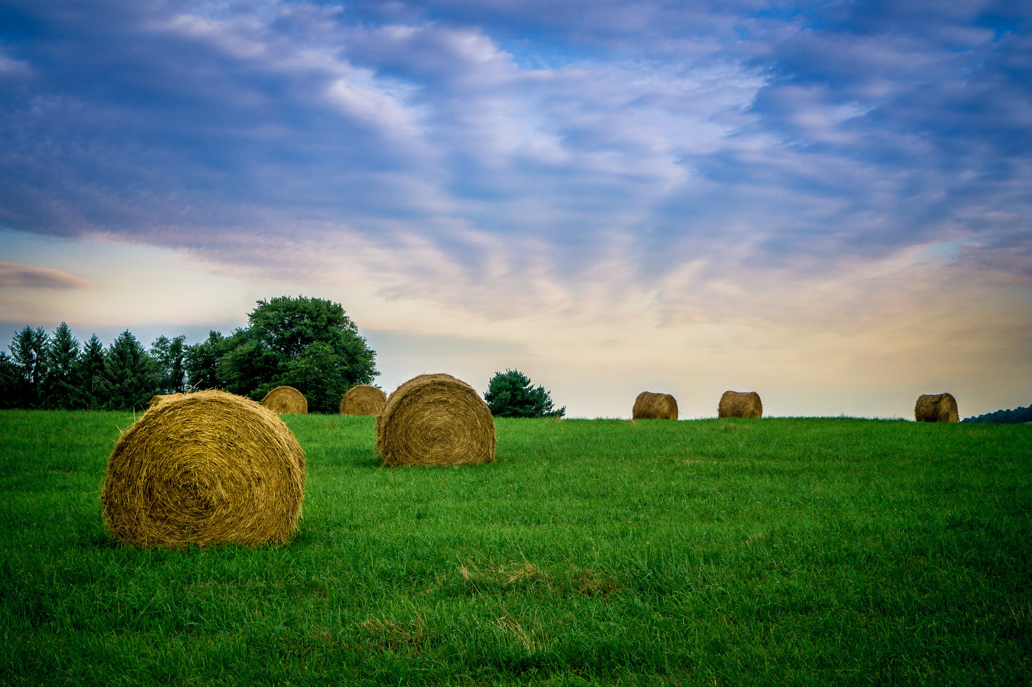 Download mobile wallpaper Nature, Grass, Earth, Haystack for free.