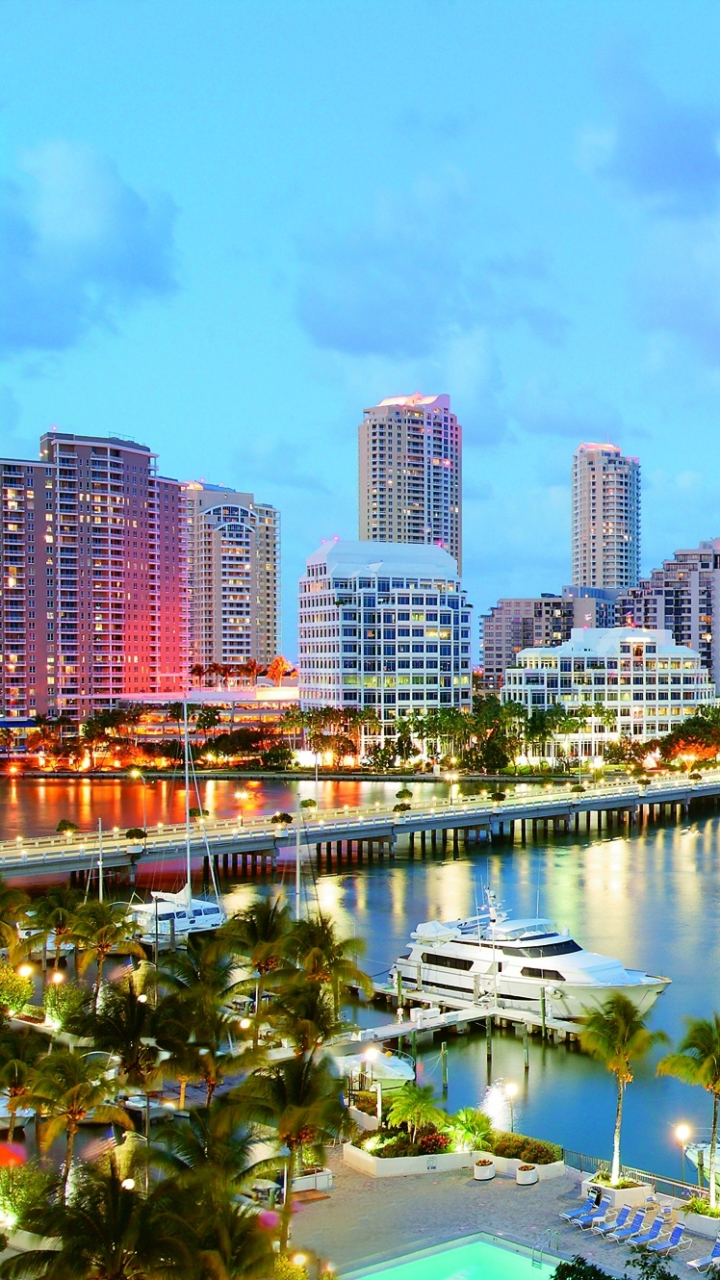 Handy-Wallpaper Städte, Miami, Menschengemacht kostenlos herunterladen.