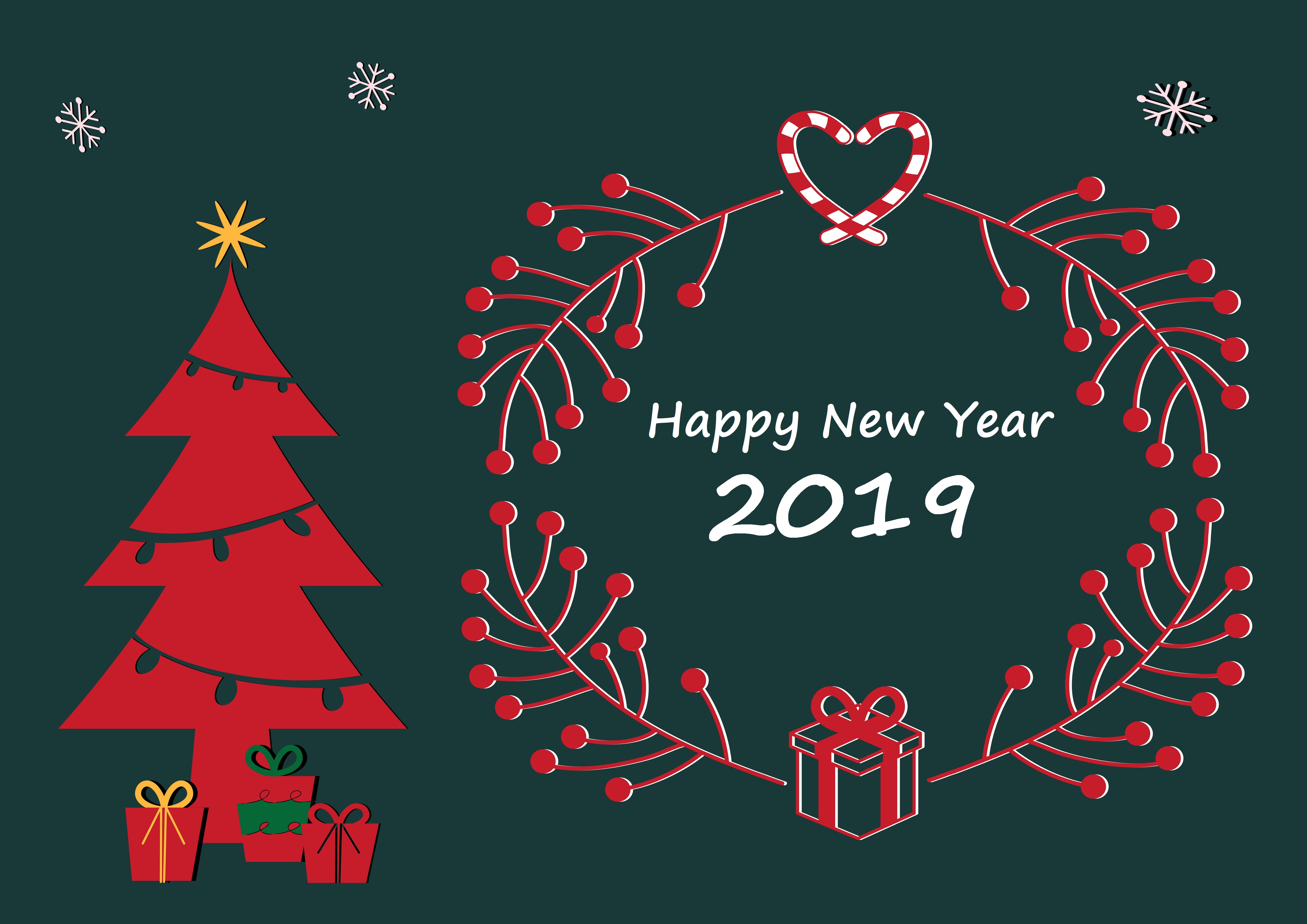 Free download wallpaper Christmas, Holiday, Christmas Tree, Happy New Year, New Year 2019 on your PC desktop