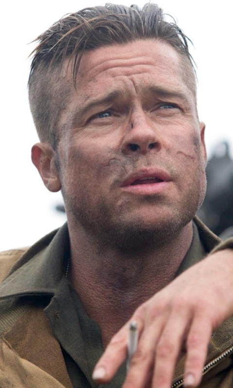 Download mobile wallpaper Brad Pitt, Movie, Fury for free.
