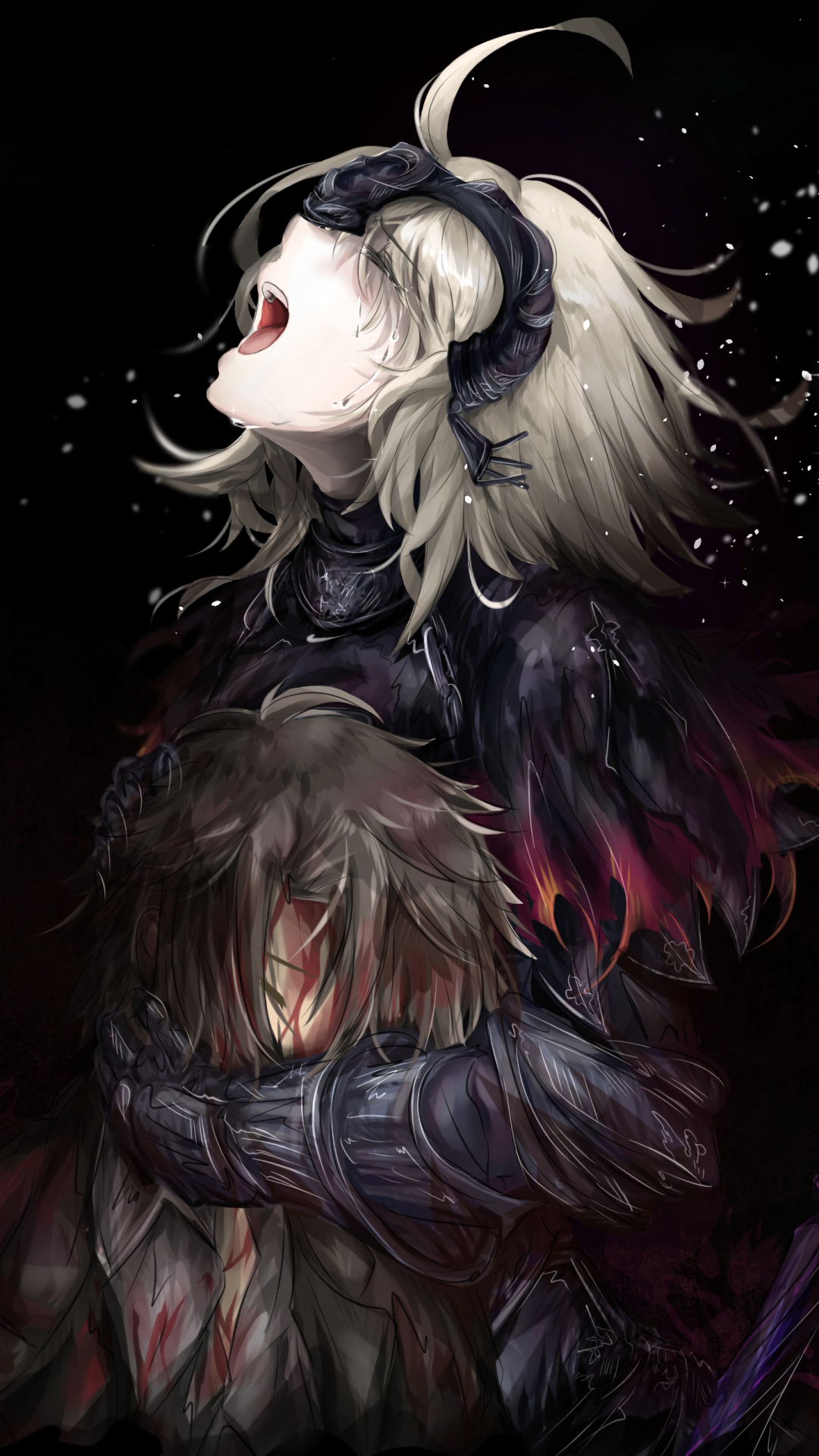 Handy-Wallpaper Schmetterlinge, Schmetterling, Animes, Fate/grand Order, Jeanne D’Arc Alter, Rächer (Schicksal/grand Order), Schicksalsserie kostenlos herunterladen.