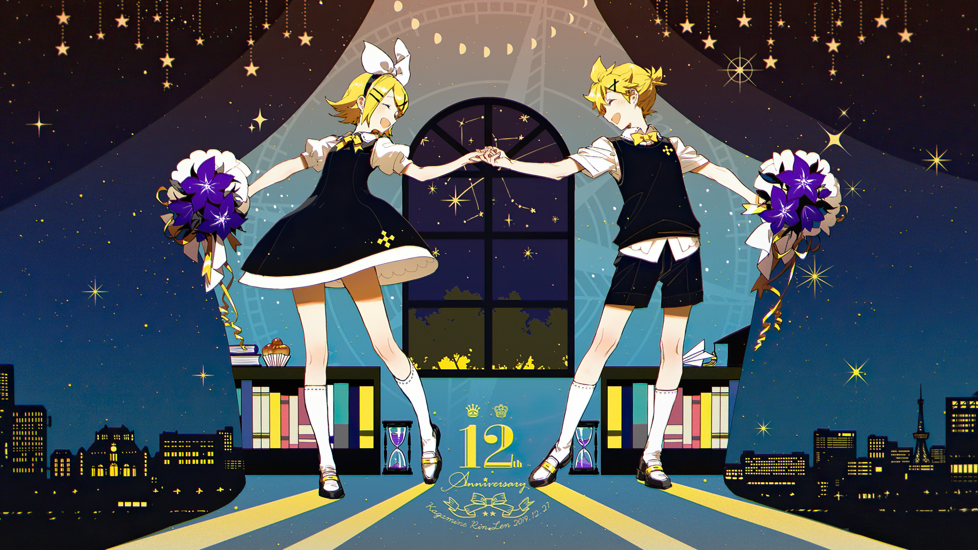 Téléchargez gratuitement l'image Vocaloïde, Animé, Rin Kagamine, Len Kagamine sur le bureau de votre PC