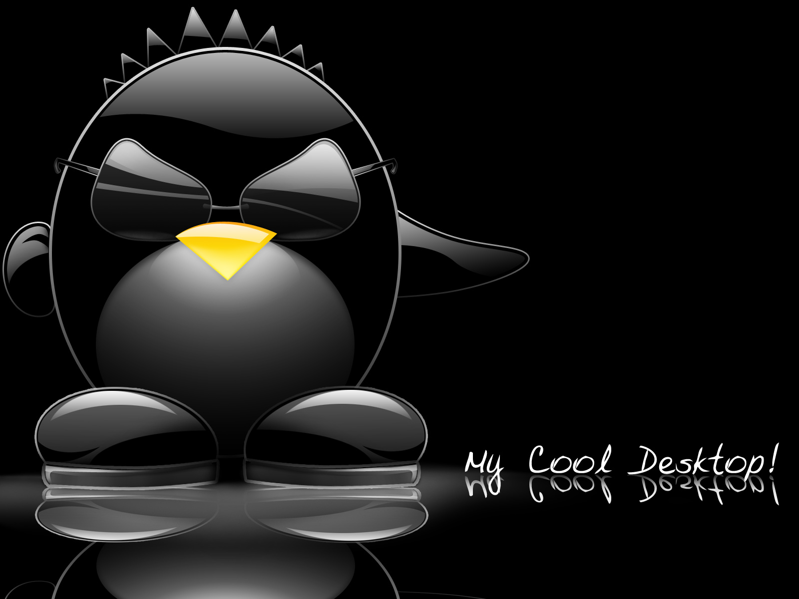 Download mobile wallpaper Computer, Penguin, Linux, Statement, Misc for free.