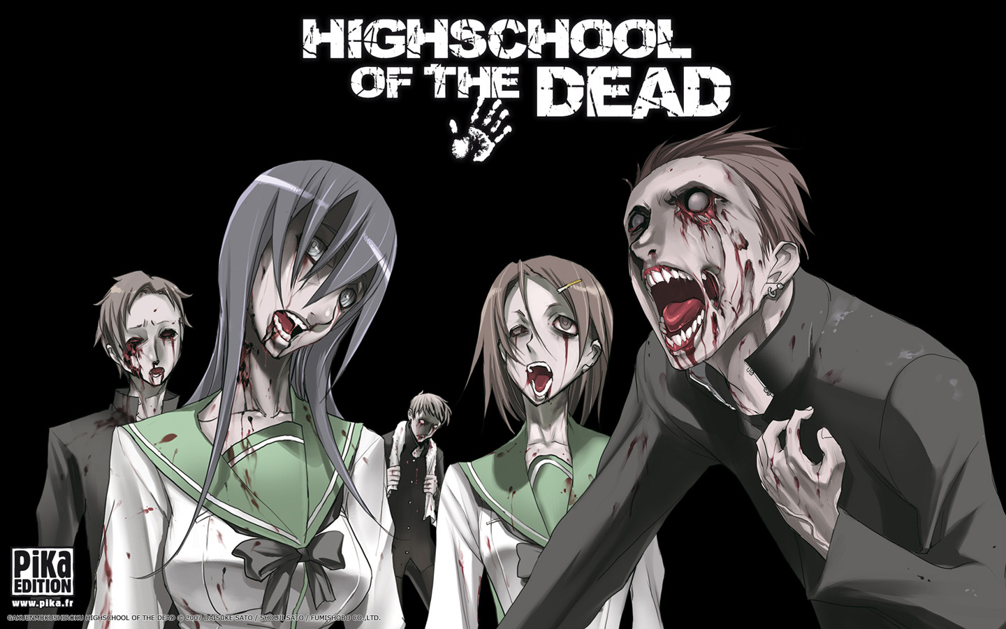 Free download wallpaper Anime, Highschool Of The Dead on your PC desktop