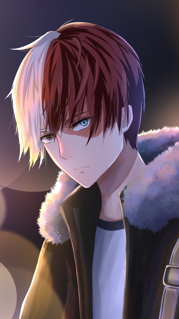 Handy-Wallpaper Animes, Shoto Todoroki, Boku No Hero Academia kostenlos herunterladen.