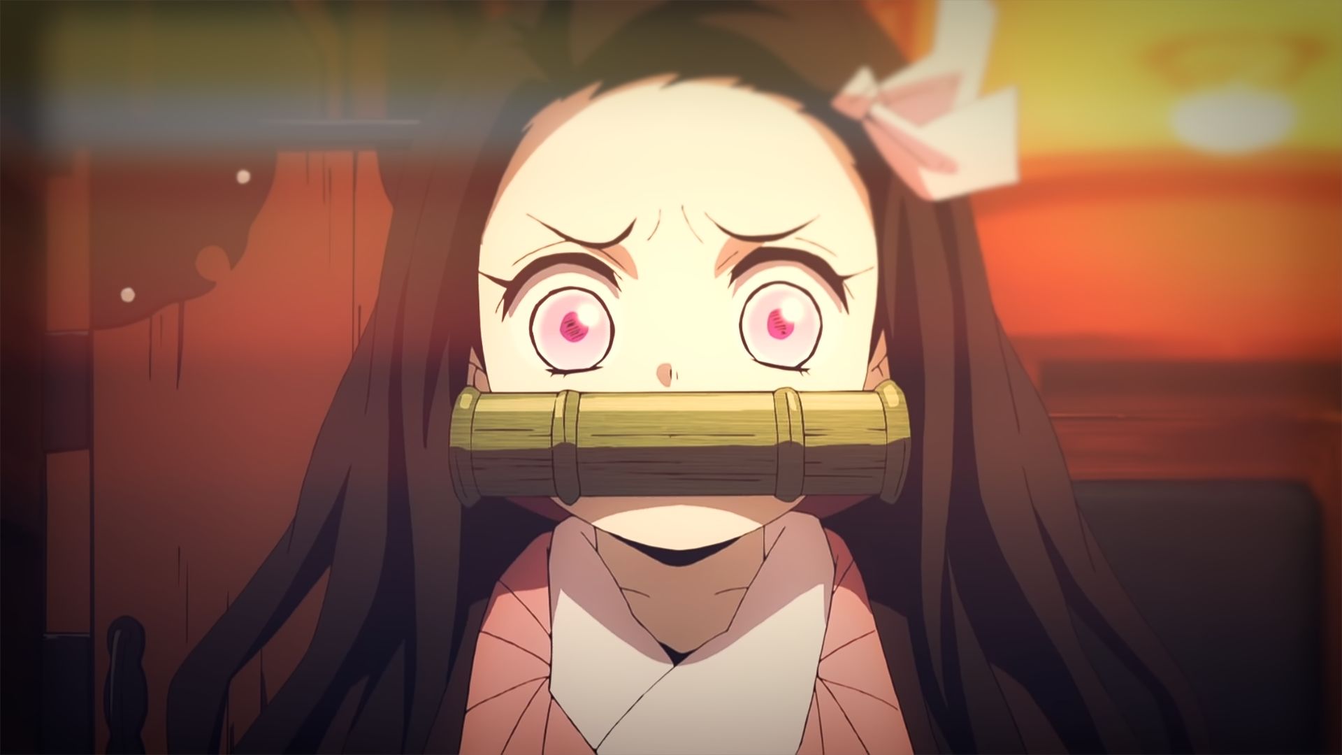 Handy-Wallpaper Animes, Nezuko Kamado, Demon Slayer kostenlos herunterladen.