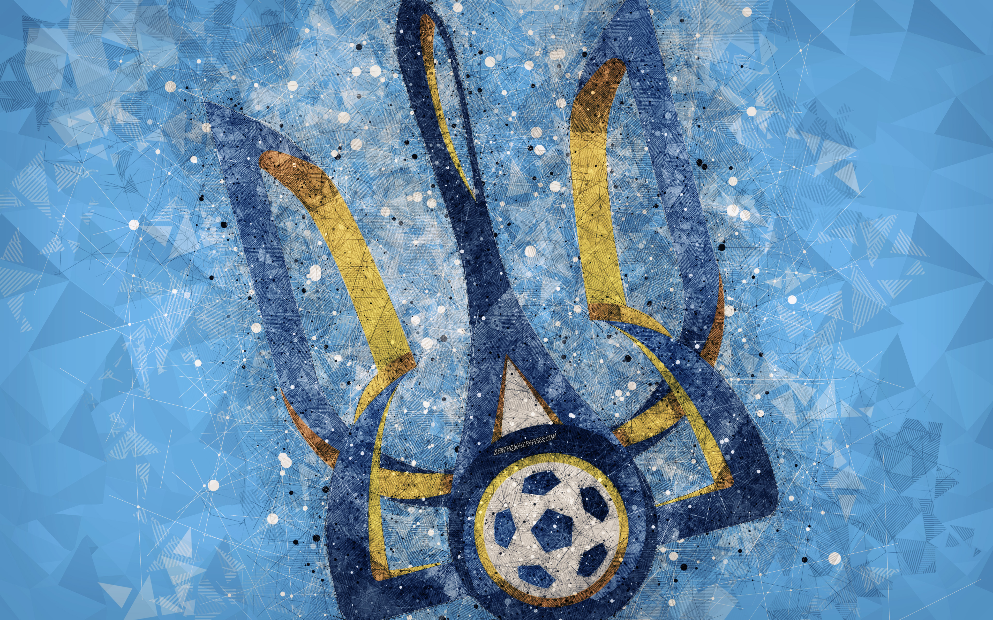 451757 descargar imagen deporte, selección de fútbol de ucrania, emblema, logo, fútbol, ucrania: fondos de pantalla y protectores de pantalla gratis