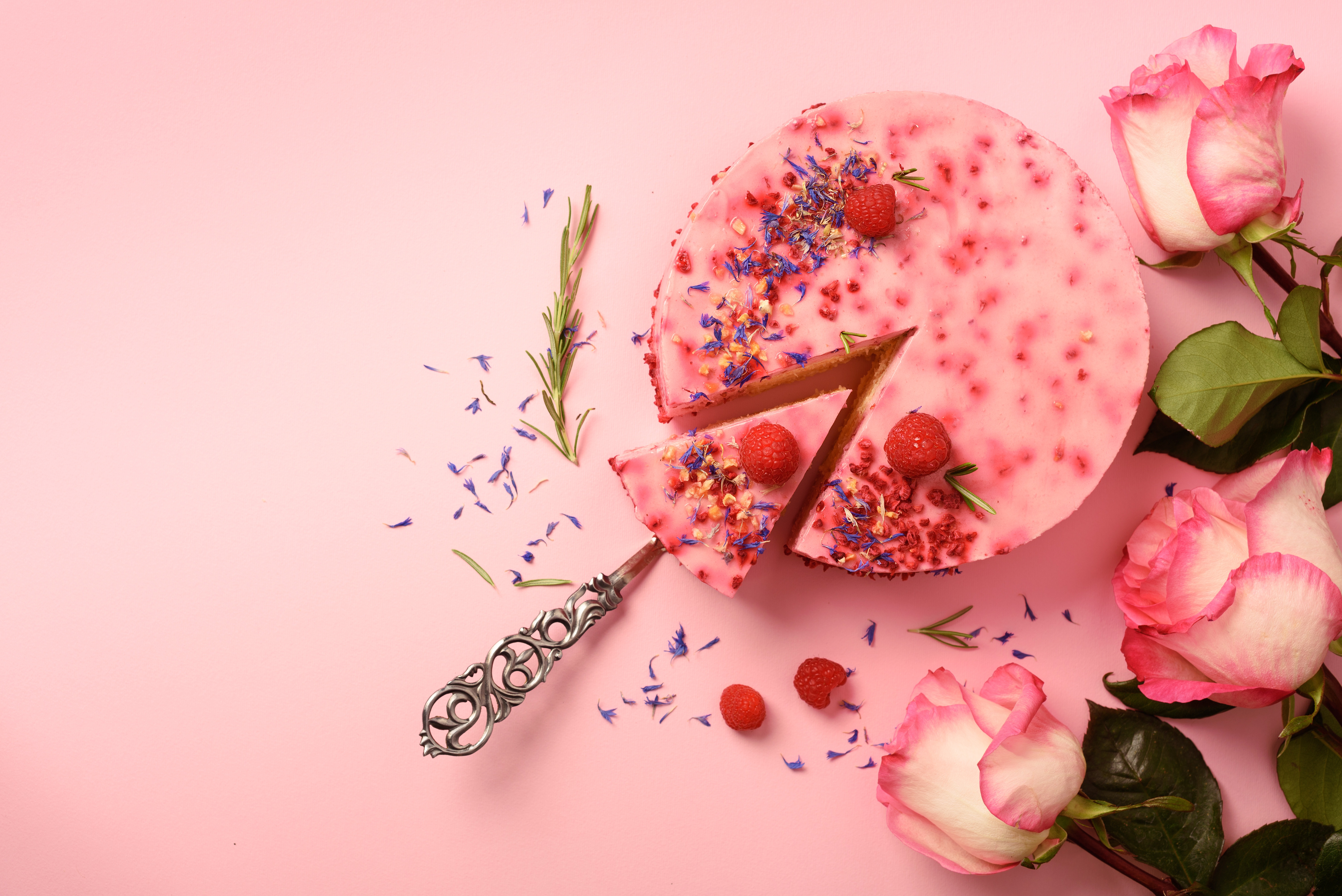 Free download wallpaper Food, Dessert, Still Life, Rose, Cake on your PC desktop