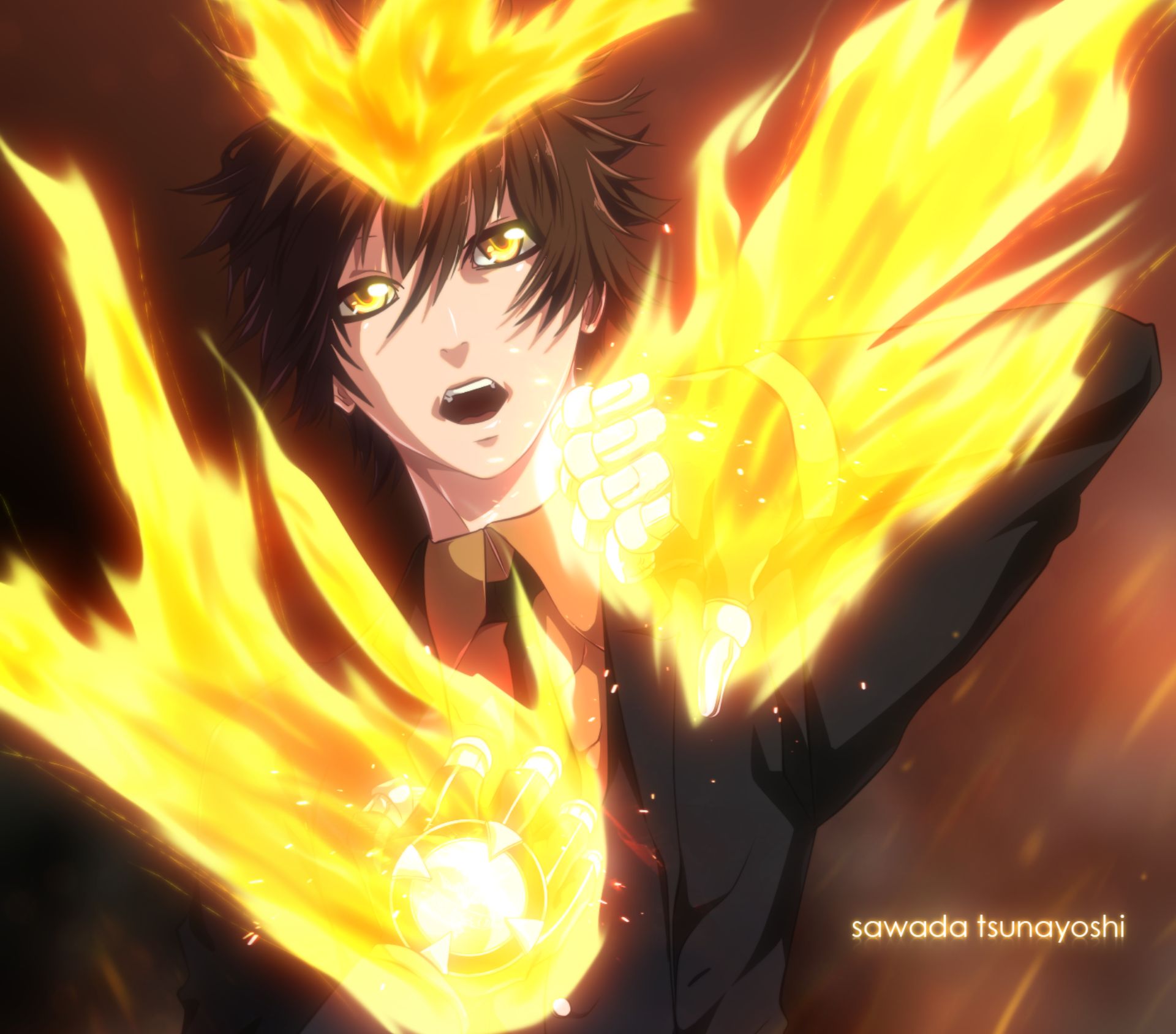 Free download wallpaper Anime, Katekyō Hitman Reborn!, Tsunayoshi Sawada on your PC desktop
