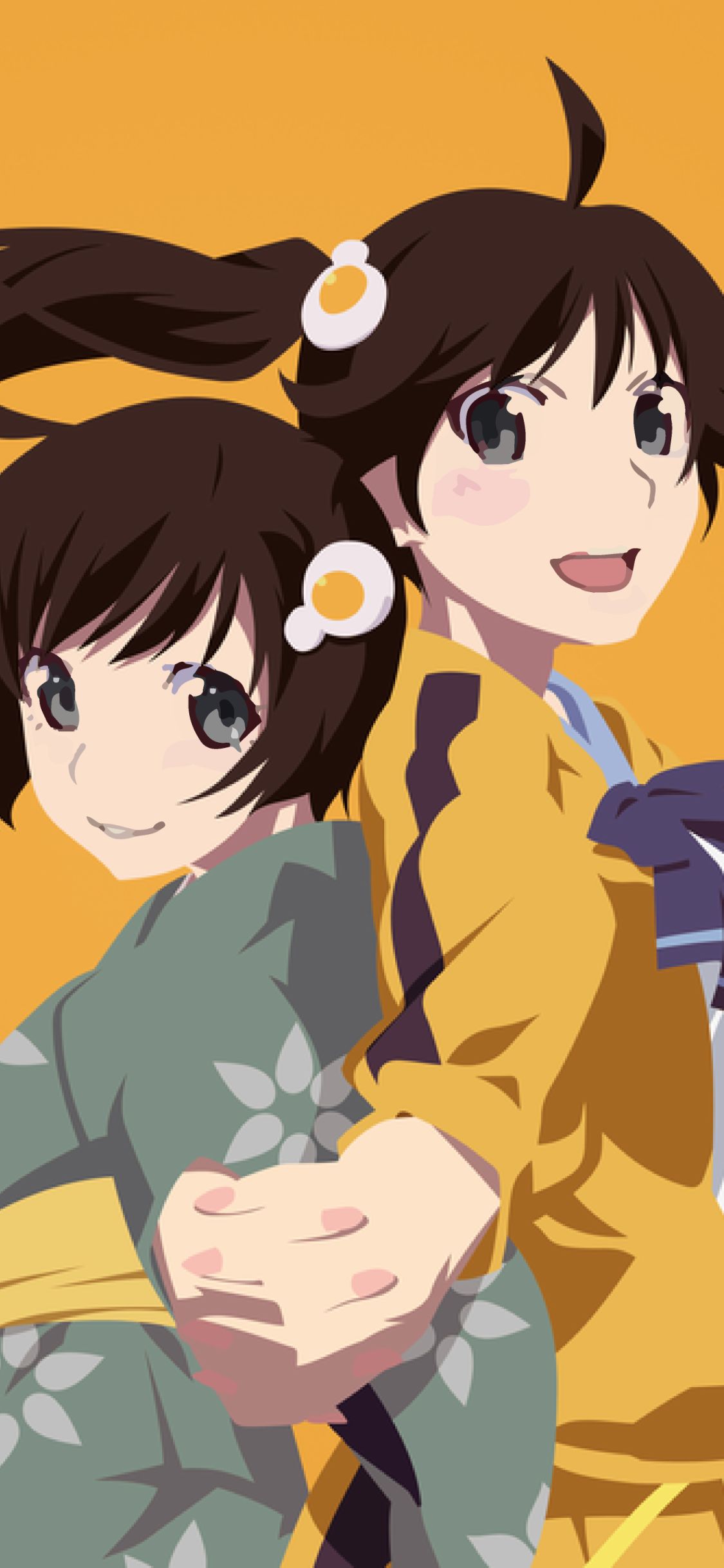 Descarga gratuita de fondo de pantalla para móvil de Animado, Monogatari (Serie), Karen Aragi, Tsukihi Araragi.