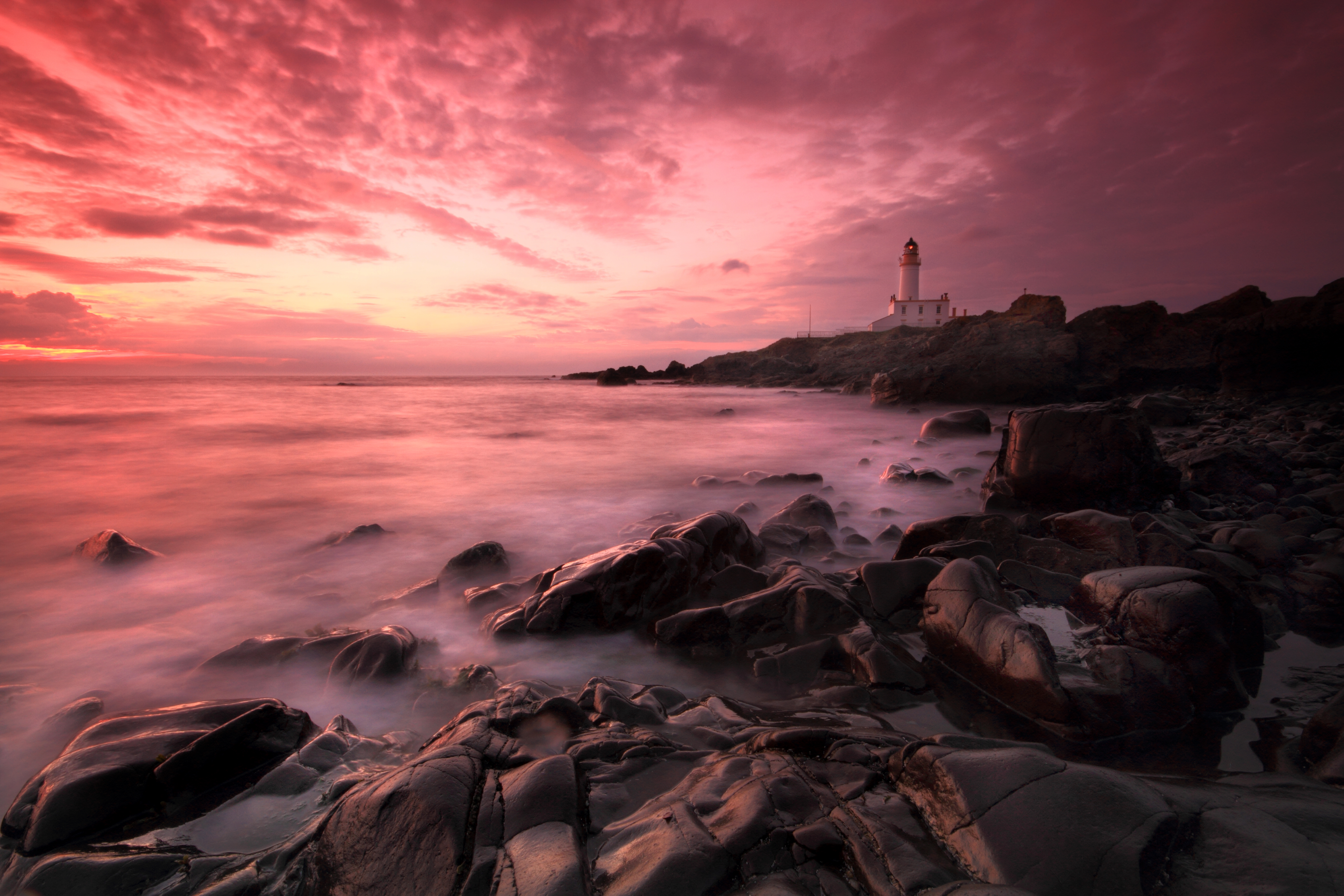 Download background hdr, photography, lighthouse, sunset