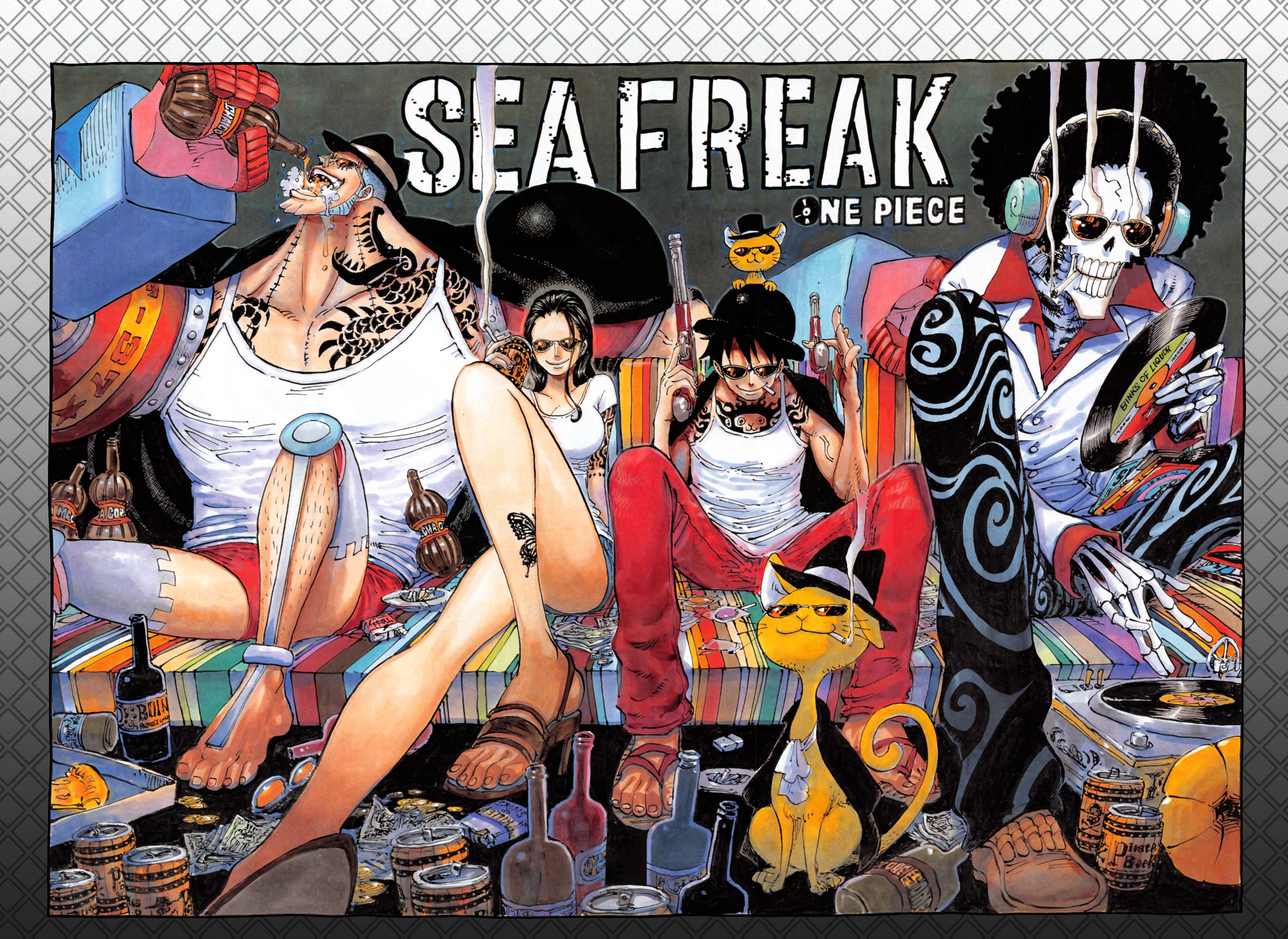 Descarga gratuita de fondo de pantalla para móvil de Animado, One Piece, Monkey D Luffy, Arroyo (Una Pieza), Nico Robin, Franky (Una Pieza).