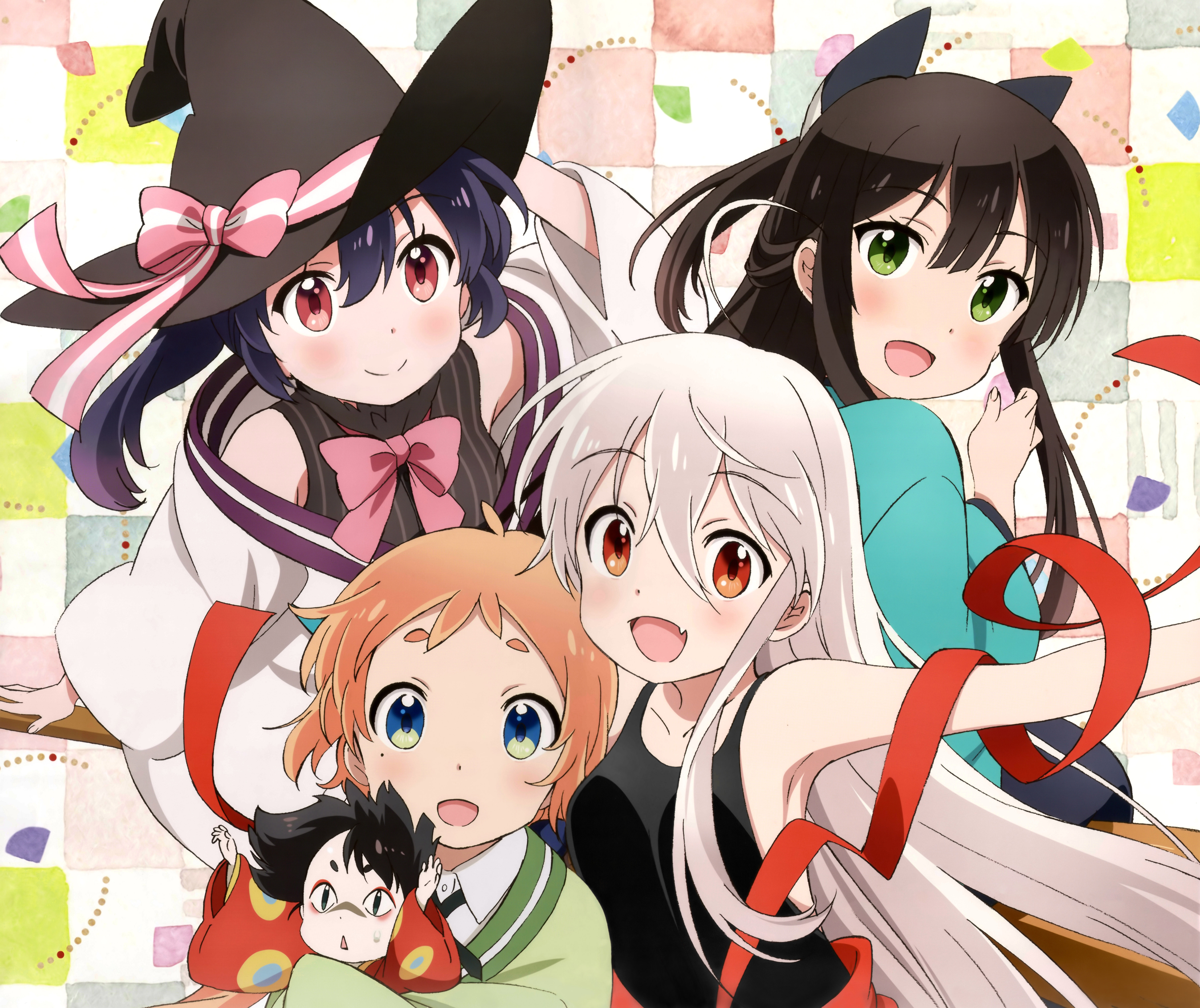 822599 Bild herunterladen animes, urara meirochō, chiya (urara meirochō), kon tatsumi, koume yukimi, nono natsume, hexe - Hintergrundbilder und Bildschirmschoner kostenlos