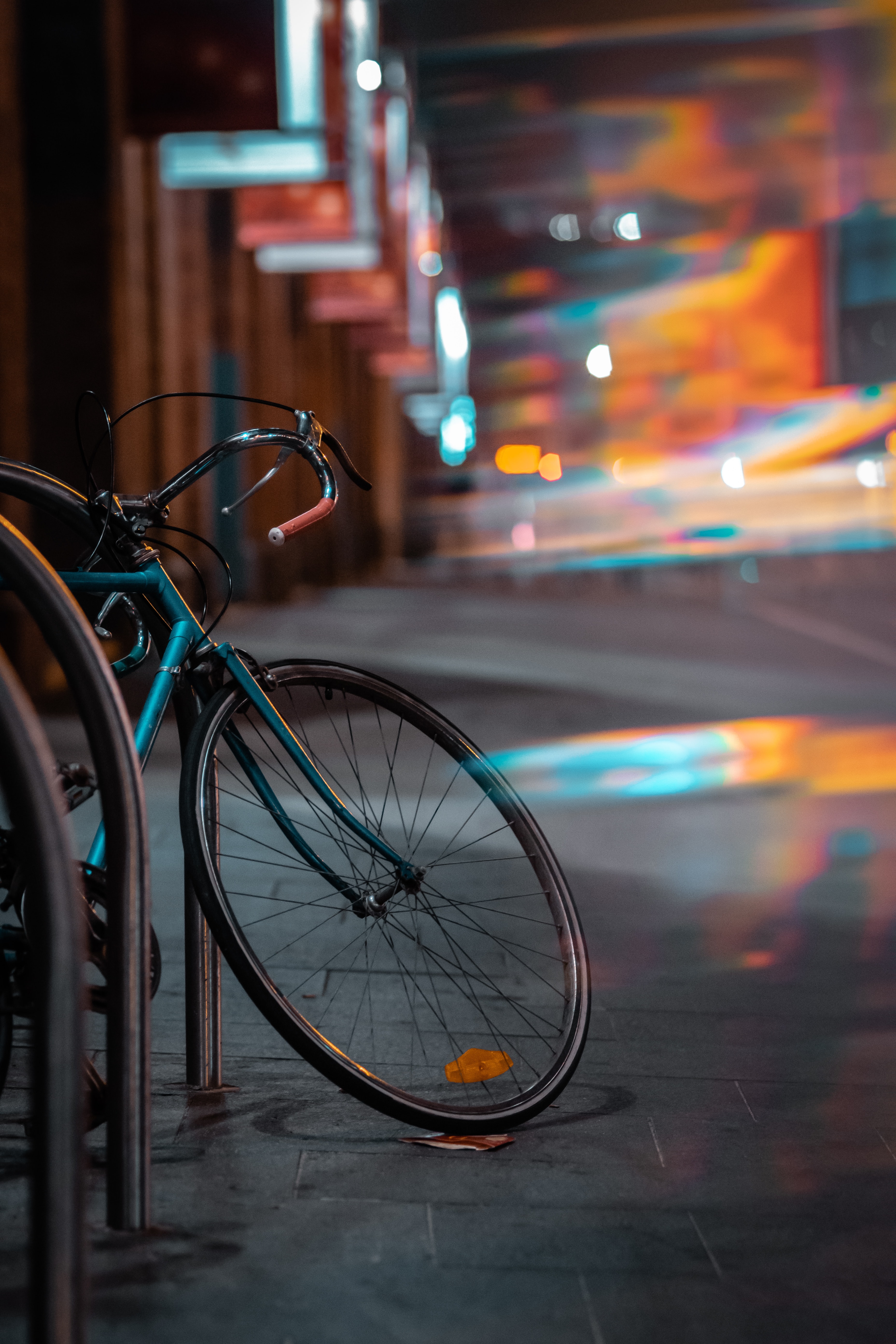 miscellaneous, bicycle, blur, transport, glare, miscellanea, smooth, evening, wheels HD wallpaper