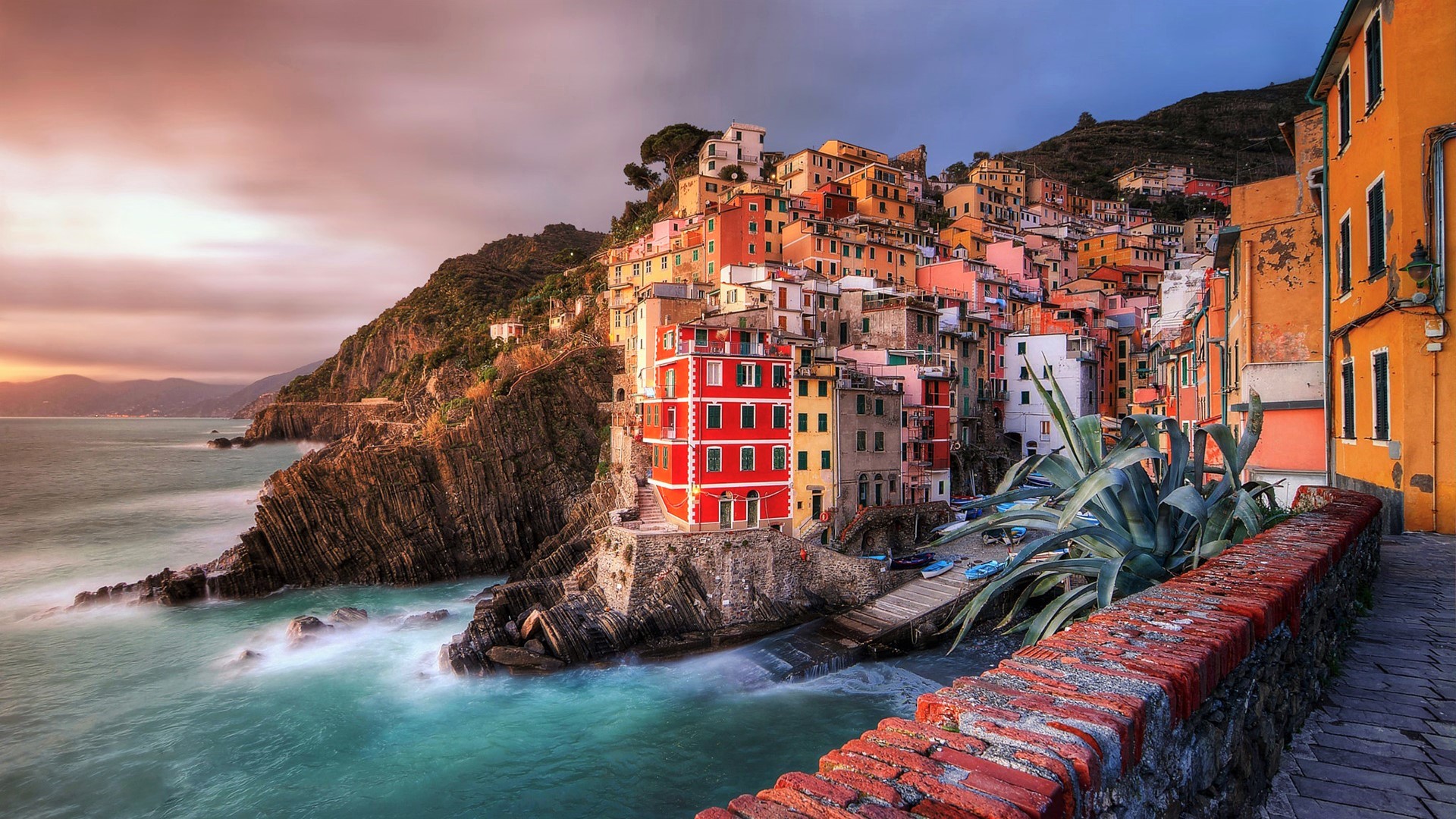 italy, man made, riomaggiore, city, coast, colorful, house, towns