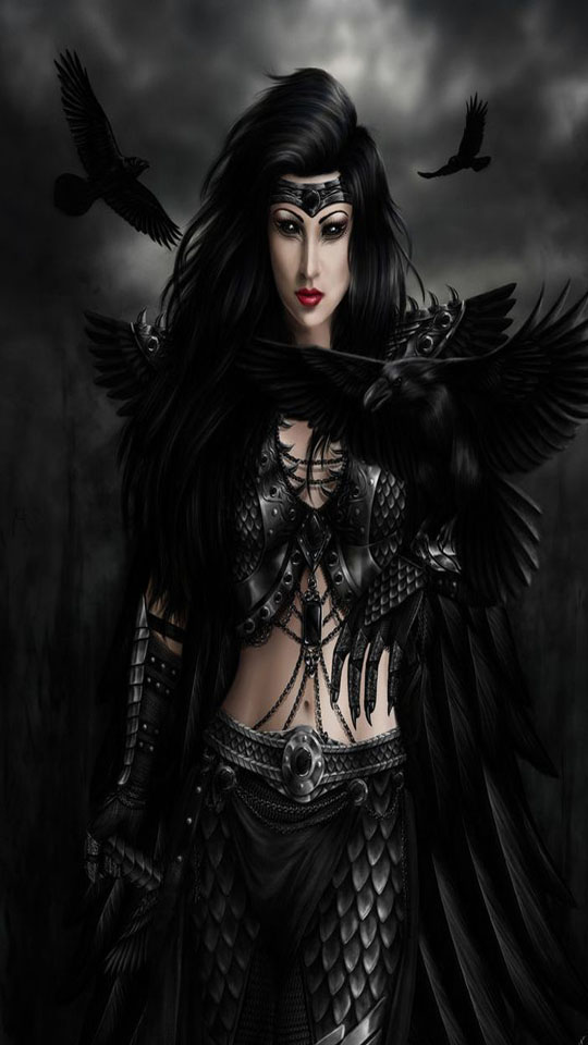 Download mobile wallpaper Fantasy, Gothic, Dark, Angel, Raven, Women for free.