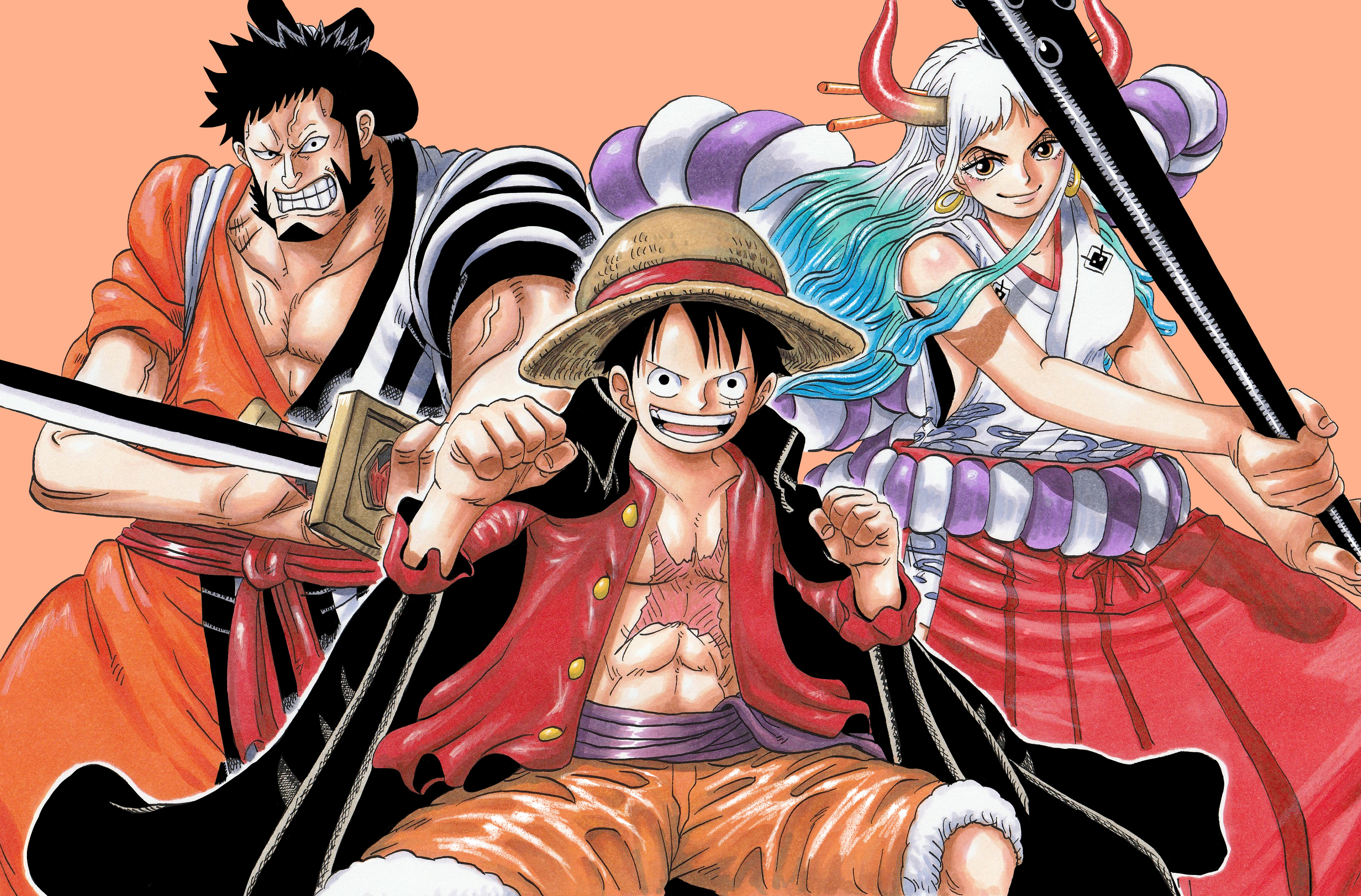Популярні заставки і фони Кінемон (One Piece) на комп'ютер