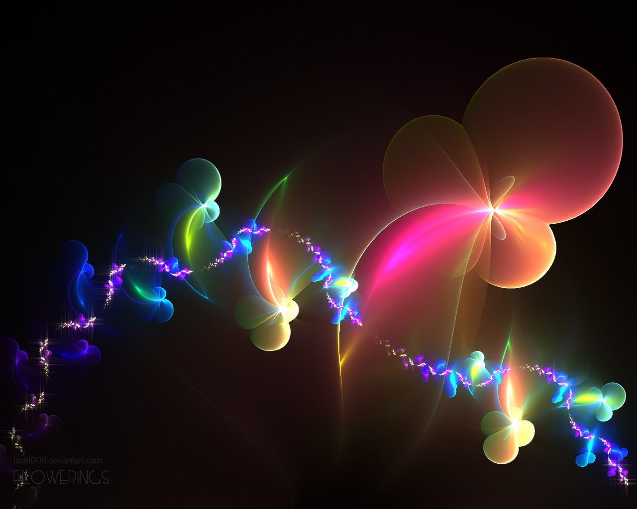 Download mobile wallpaper Abstract, Flower, 3D, Fractal, Psychedelic, Trippy for free.