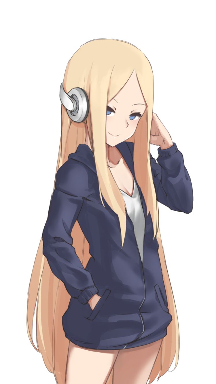 Download mobile wallpaper Anime, Headphones, Blonde, Blue Eyes, Long Hair, Fate/grand Order, Abigail Williams (Fate/grand Order), Fate Series for free.