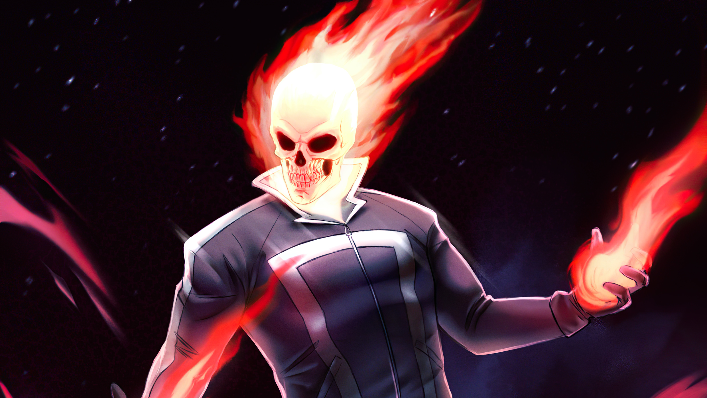 Free download wallpaper Ghost Rider, Skull, Comics on your PC desktop