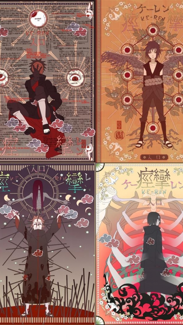 Handy-Wallpaper Naruto, Animes, Sasuke Uchiha, Itachi Uchiha, Akatsuki (Naruto), Schmerz (Naruto), Sasori (Naruto), Hidan (Naruto), Obito Uchiha, Kisame Hoshigaki kostenlos herunterladen.