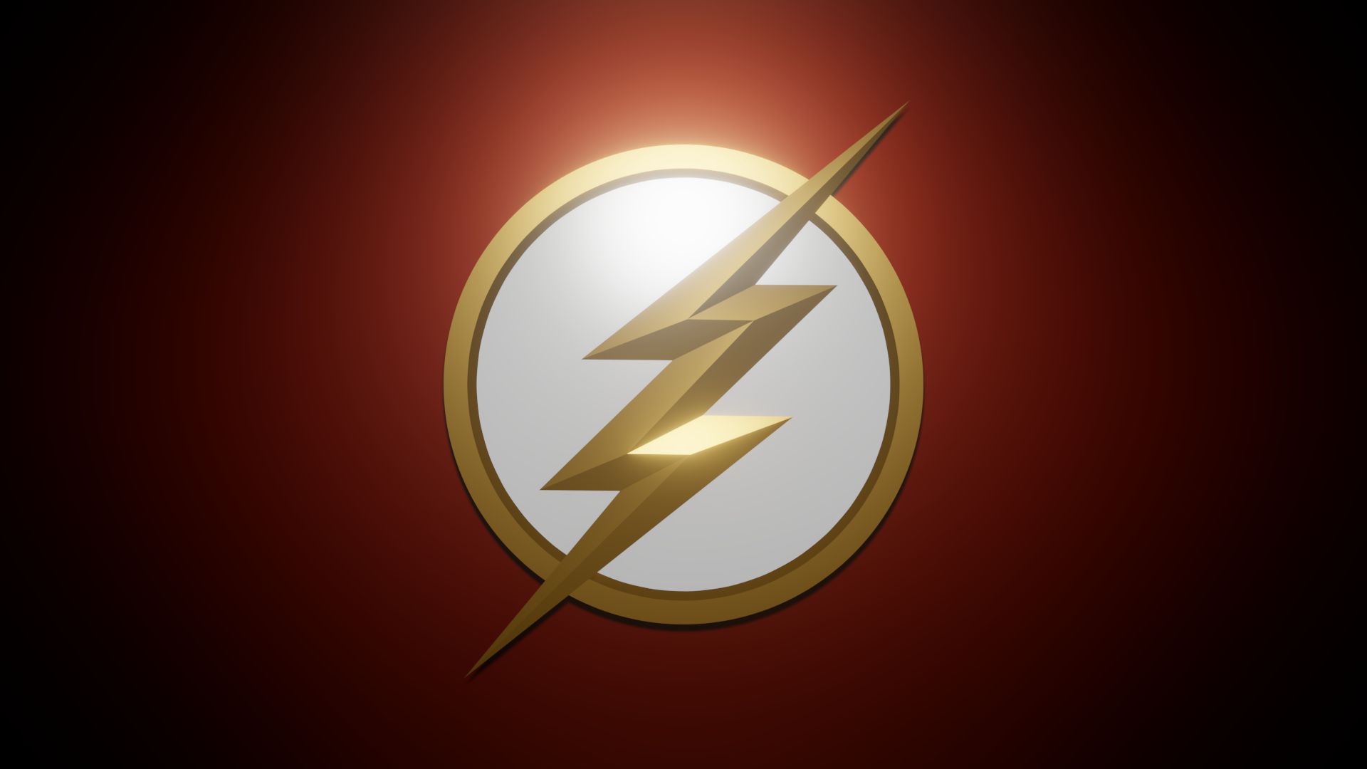 Laden Sie das Logo, Blinken, Fernsehserien, Superheld, Dc Comics, Der Blitz (2014)-Bild kostenlos auf Ihren PC-Desktop herunter