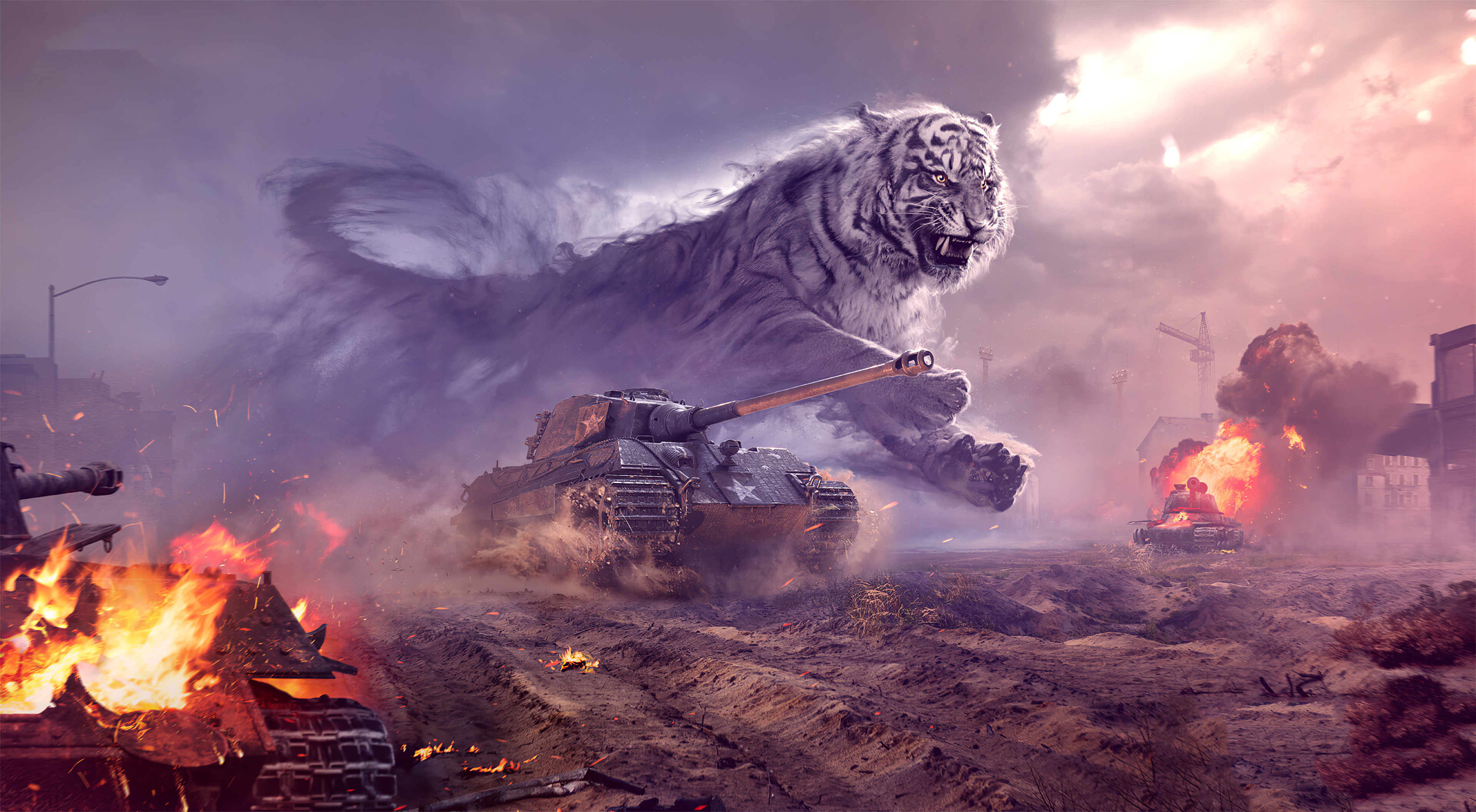 Download mobile wallpaper World Of Tanks, Tiger, Tank, Video Game for free.