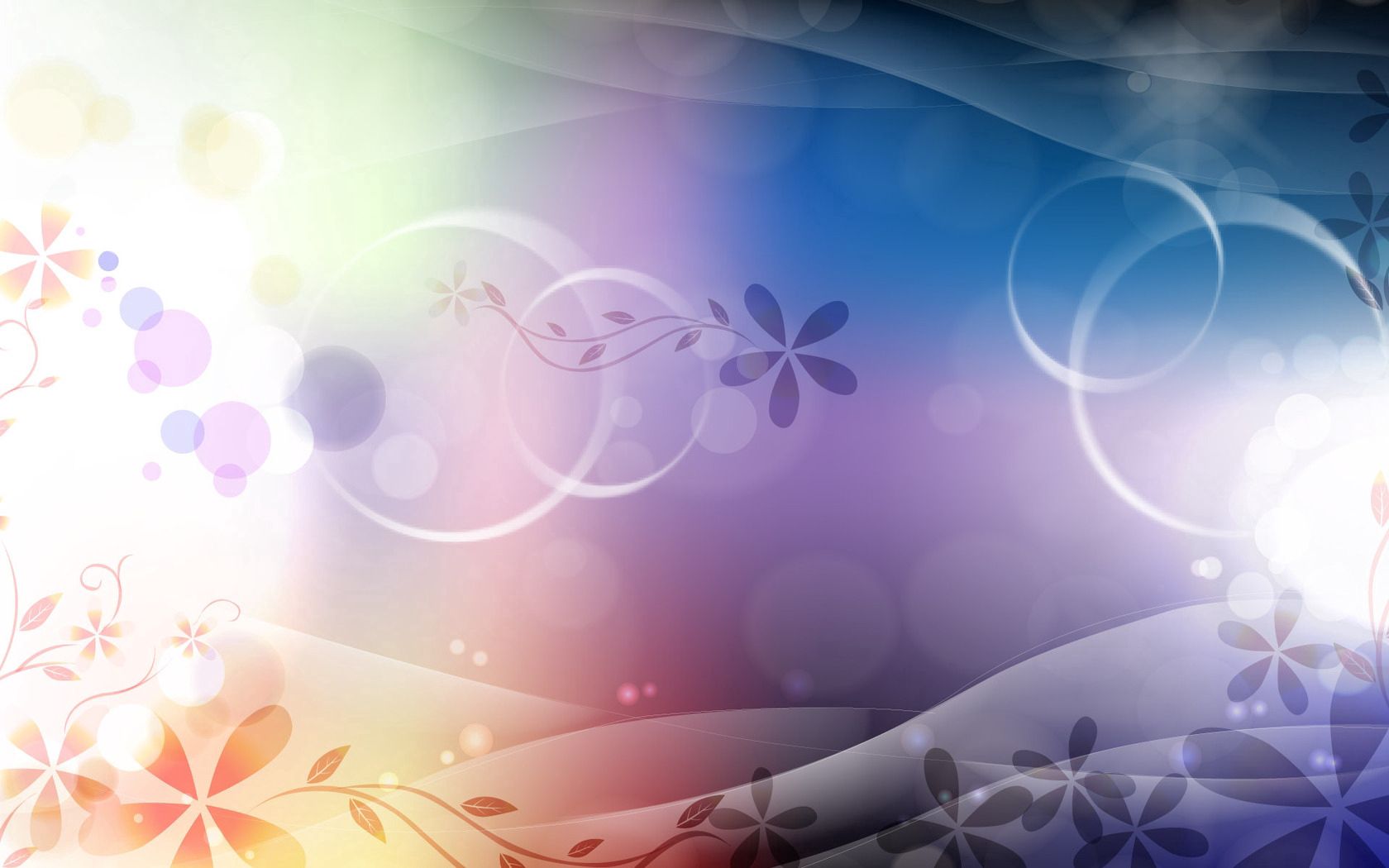 Free download wallpaper Flowers, Circles, Bends, Curls, Abstract, Pattern, Gradient on your PC desktop