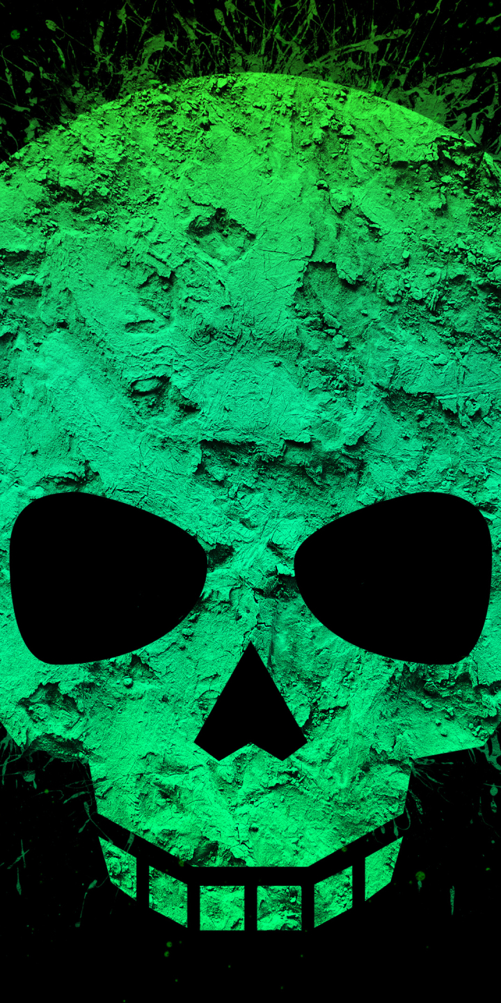 Download mobile wallpaper Dark, Skull for free.