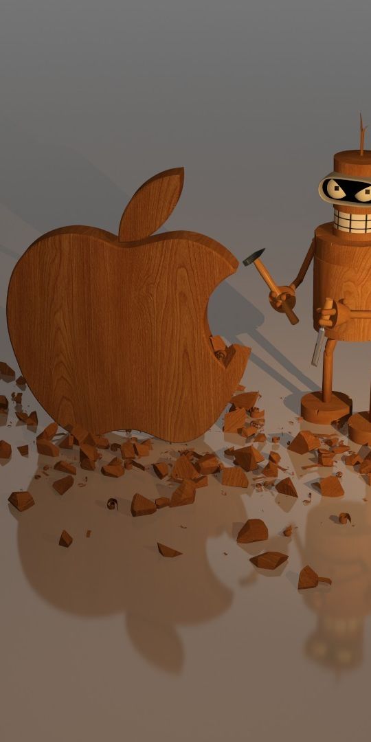 Phone wallpaper: Futurama, Technology, Apple, Bender (Futurama) 539157