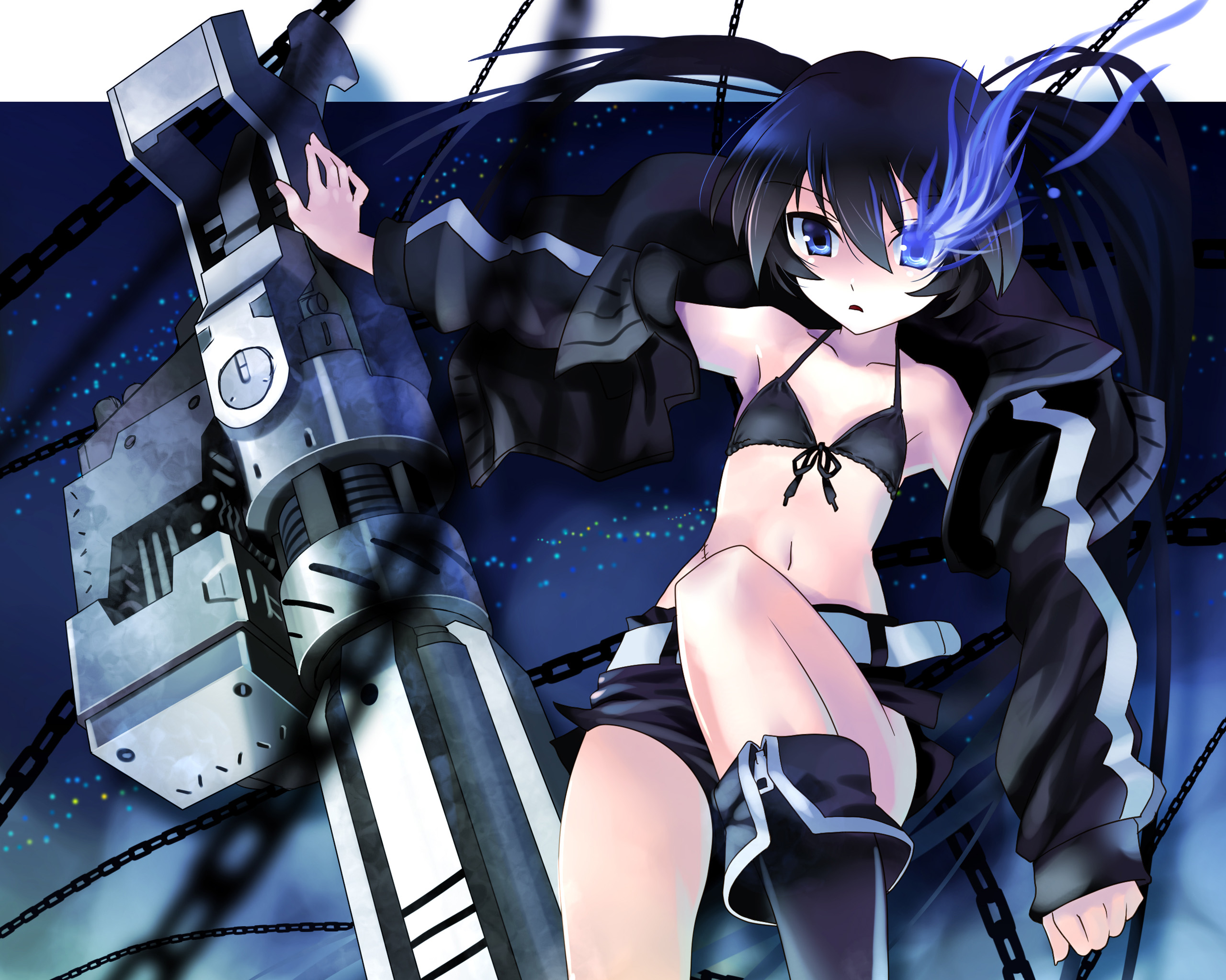 Download mobile wallpaper Anime, Black Rock Shooter for free.