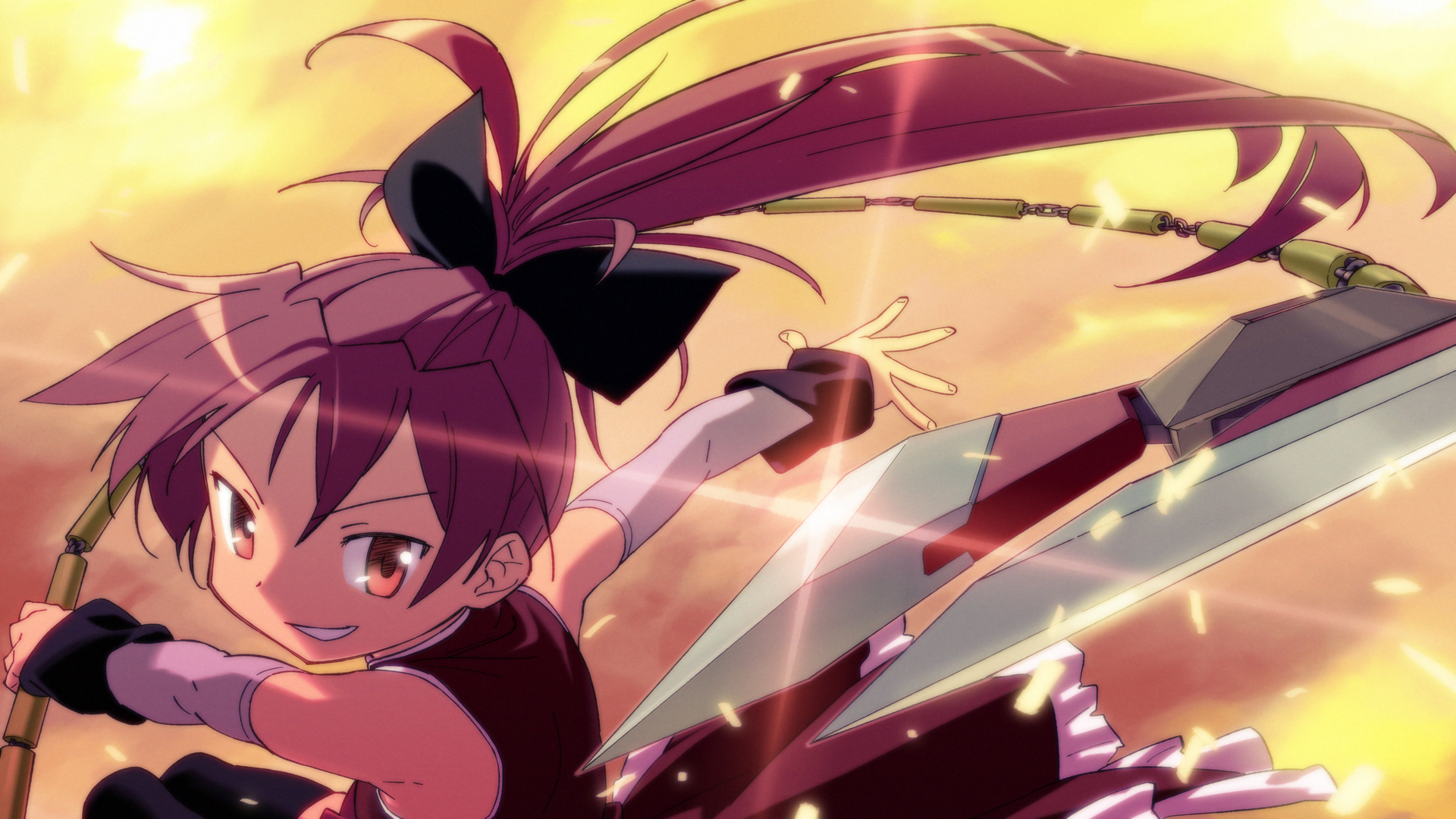 Descarga gratuita de fondo de pantalla para móvil de Kyōko Sakura, Puella Magi Madoka Magica, Animado.