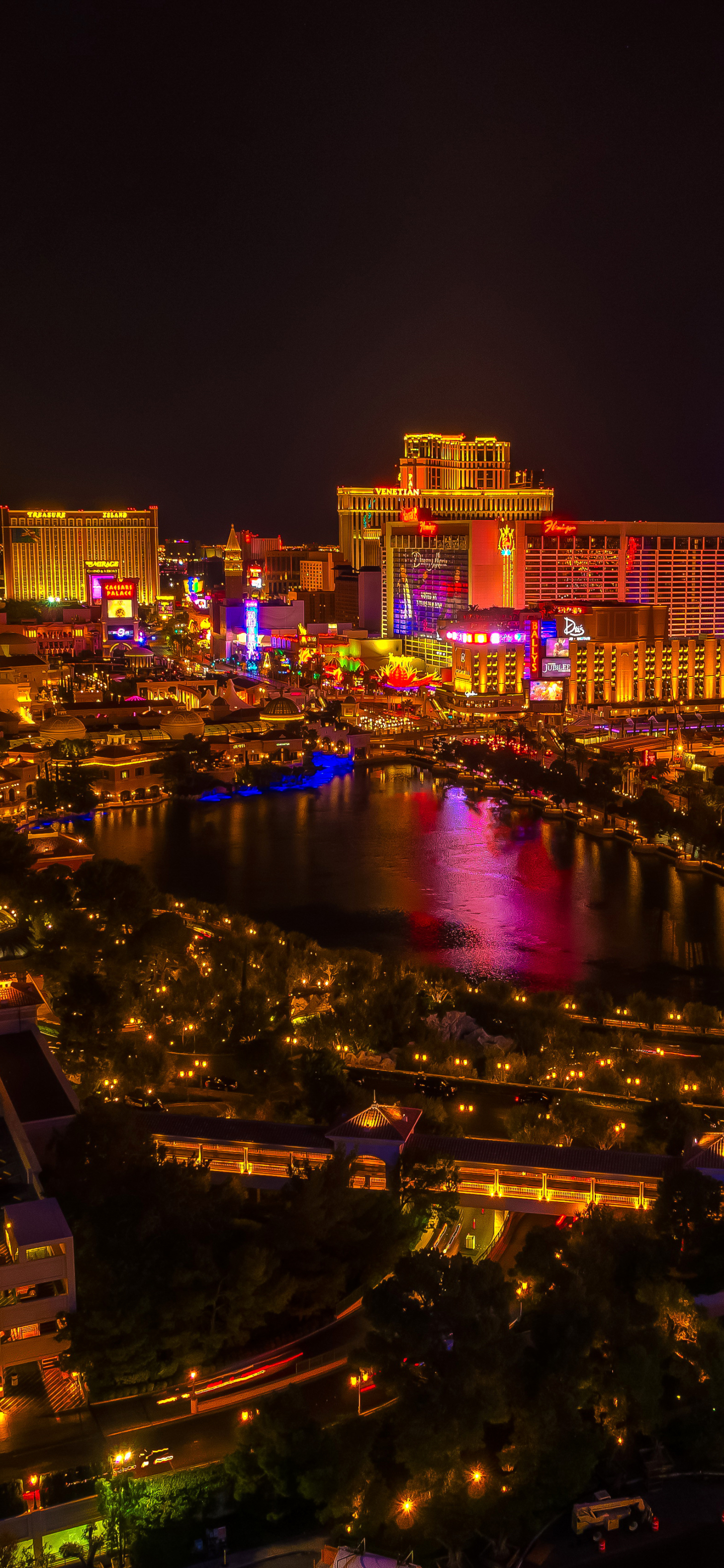 Download mobile wallpaper Cities, Night, Las Vegas, City, Cityscape, Man Made for free.
