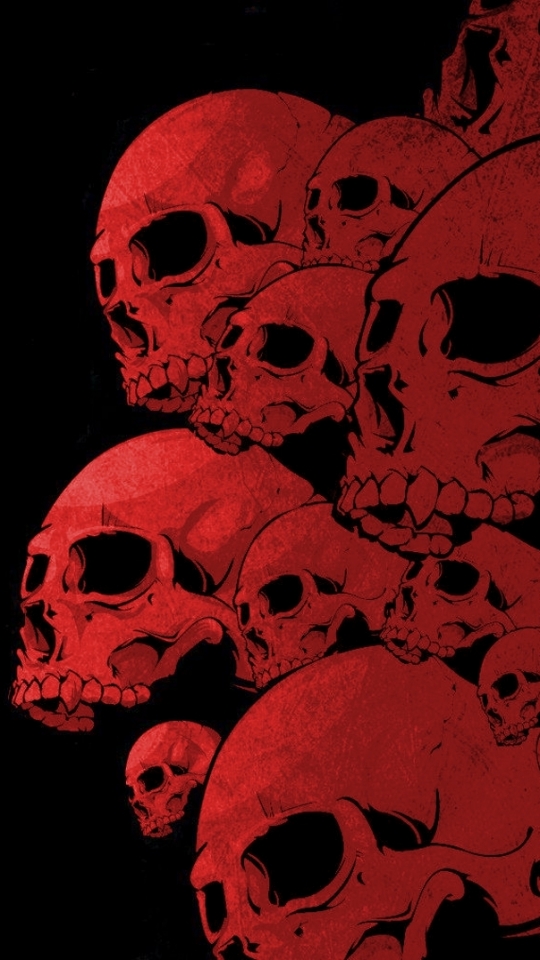 Download mobile wallpaper Dark, Skull for free.