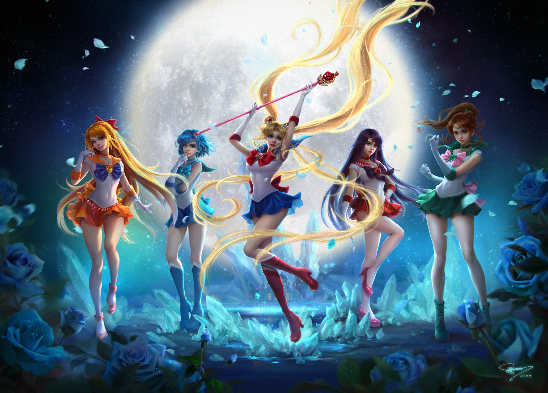 Die besten Sailor Moon Das Mädchen Mit Den Zauberkräften-Hintergründe für den Telefonbildschirm