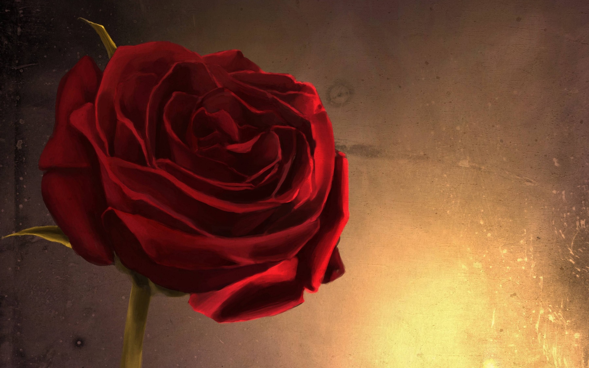 Скачать обои бесплатно Цветок, Роза, Красная Роза, Художественные, Красный Цветок картинка на рабочий стол ПК