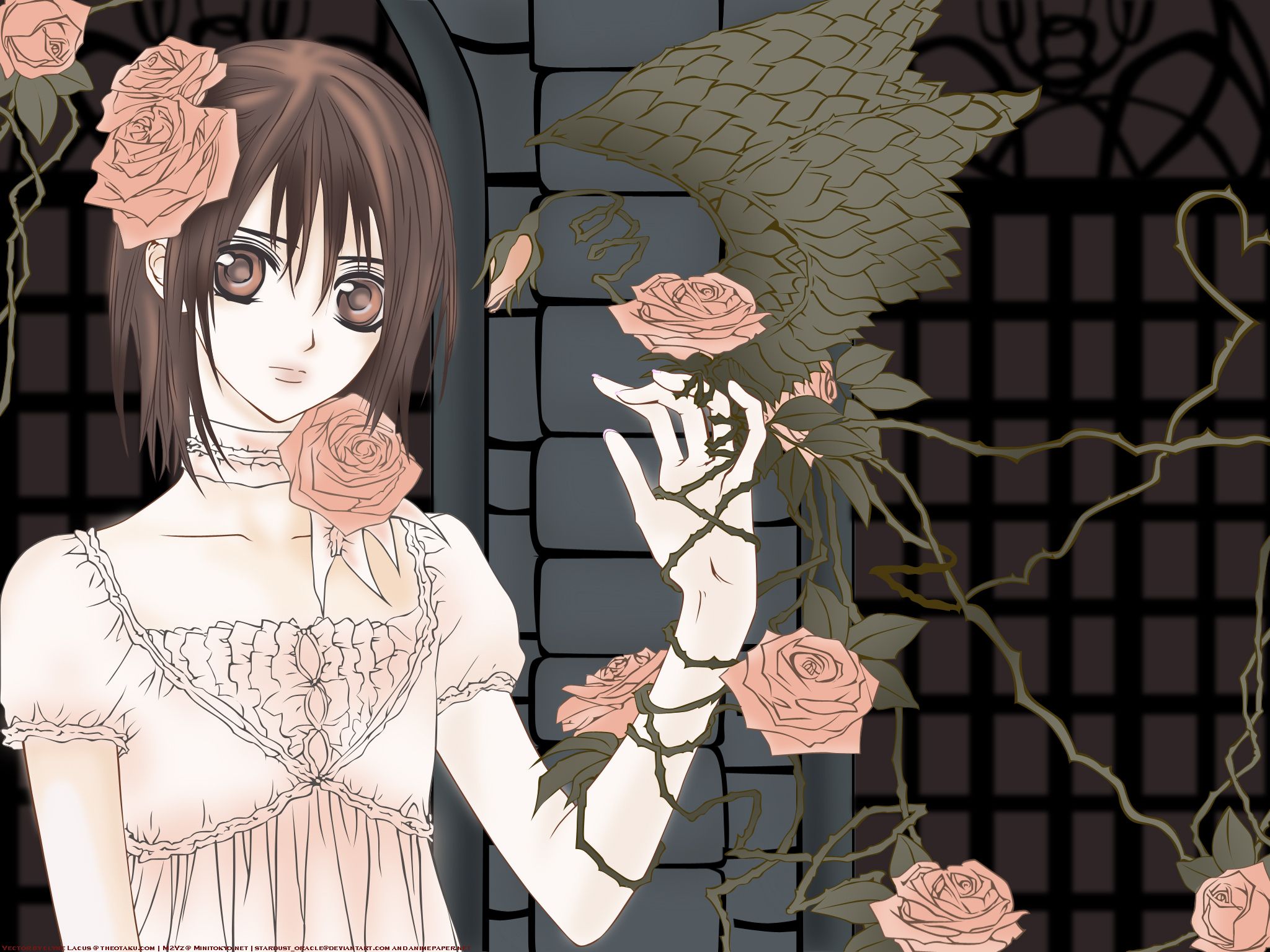 Free download wallpaper Anime, Flower, Rose, Yuki Cross, Vampire Knight, Yuki Kuran on your PC desktop