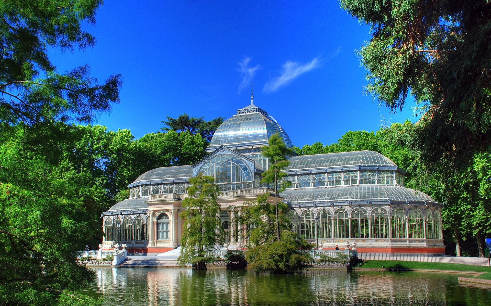 641729 Hintergrundbild herunterladen menschengemacht, palacio de cristal - Bildschirmschoner und Bilder kostenlos