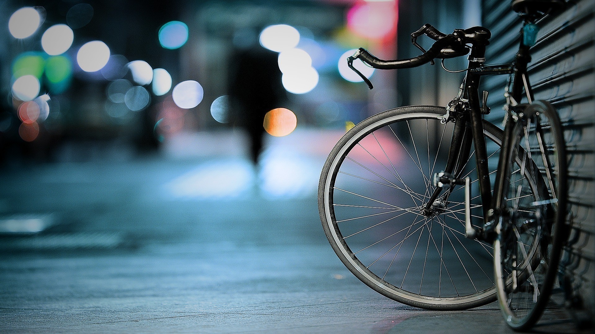 無料モバイル壁紙自転車, 光, ボケ, 夜, 乗り物をダウンロードします。