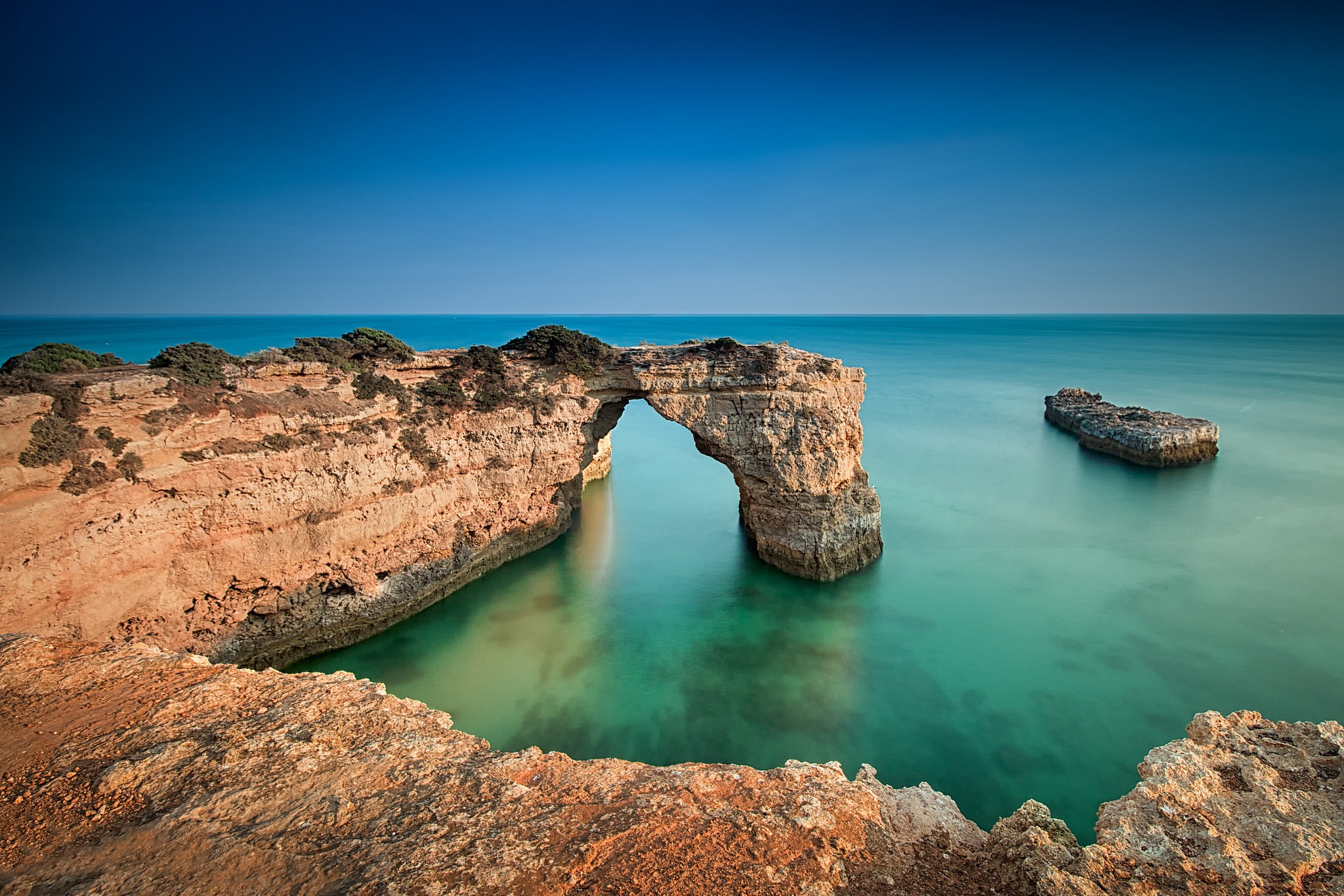 Free download wallpaper Nature, Horizon, Ocean, Earth, Arch on your PC desktop